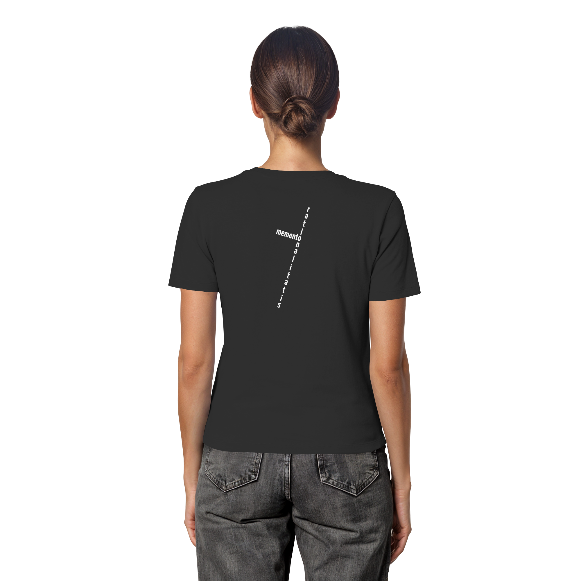 WHITE BACK (K2) - Fitted Ladies Organic Shirt