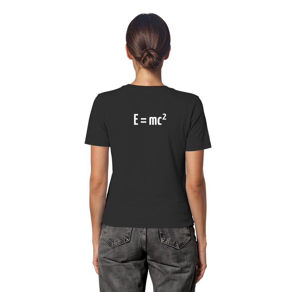 WHITE BACK (K3) - Fitted Ladies Organic Shirt