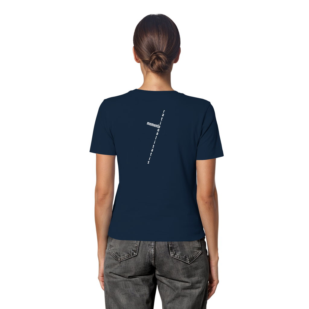 WHITE BACK (K2) - Fitted Ladies Organic Shirt