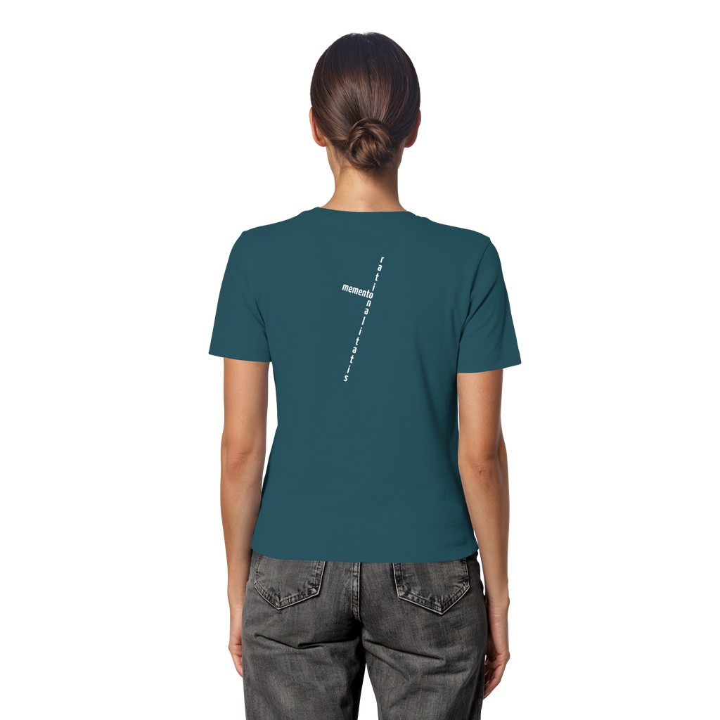 WHITE BACK (K2) - Fitted Ladies Organic Shirt