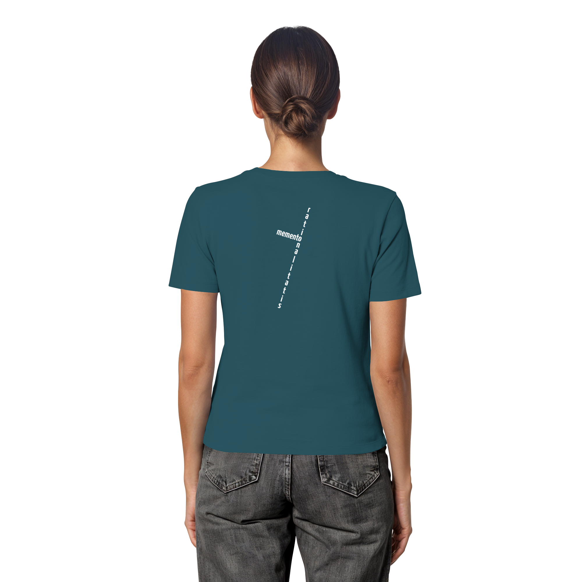 WHITE BACK (K2) - Fitted Ladies Organic Shirt