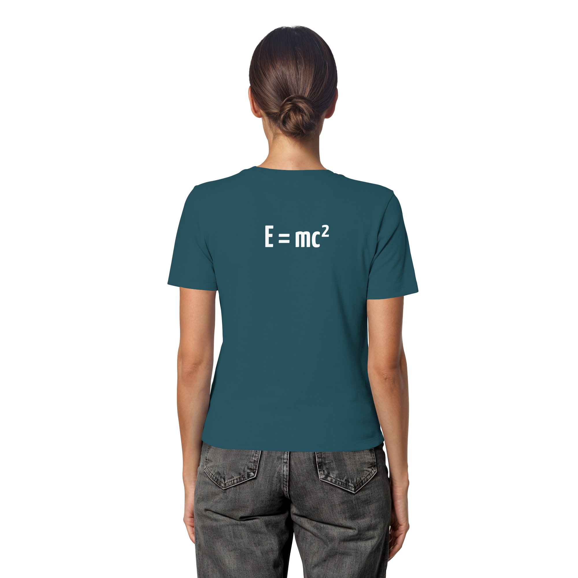 WHITE BACK (K3) - Fitted Ladies Organic Shirt