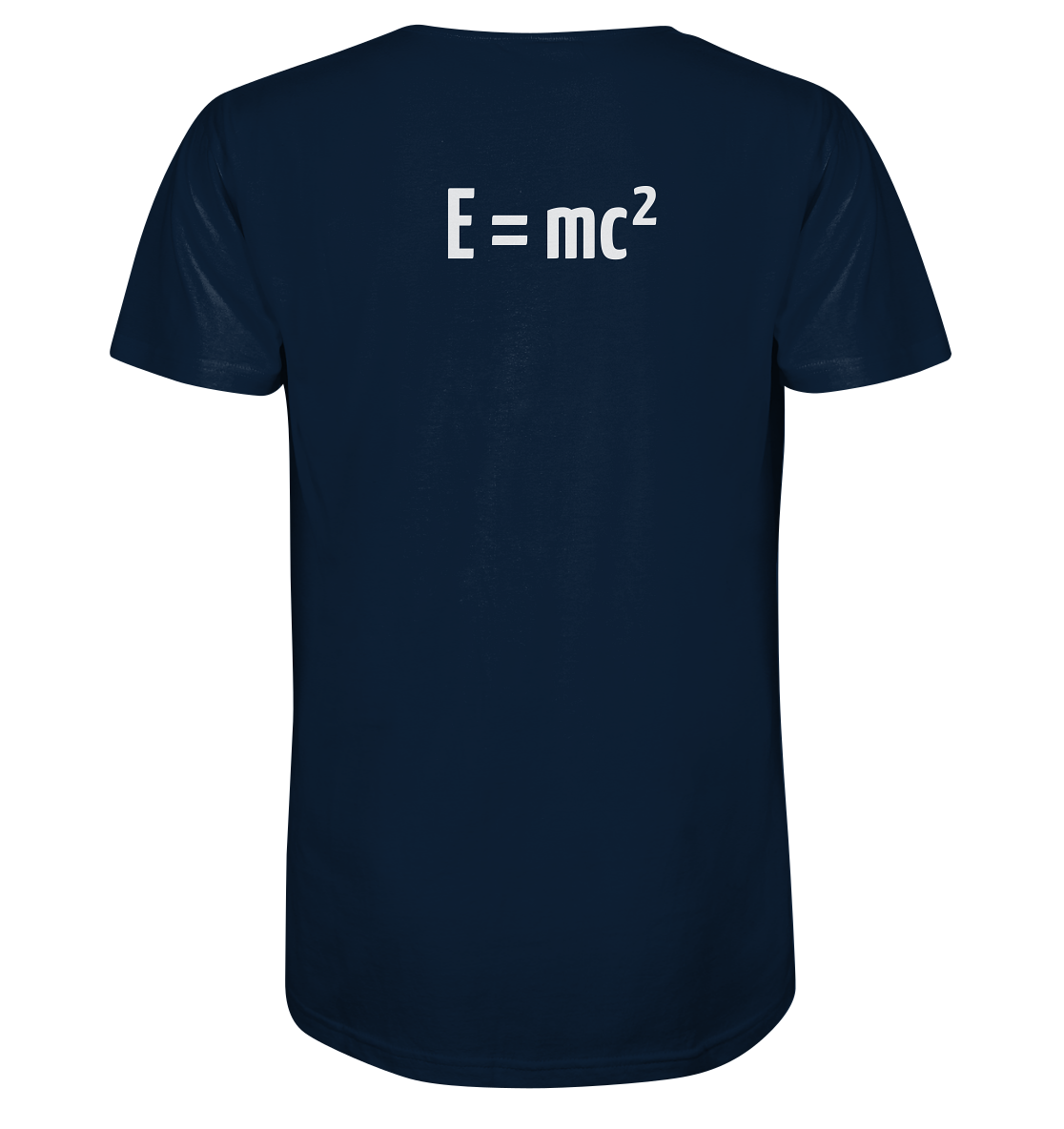 WHITE BACK (K3) - Mens Organic V-Neck Shirt