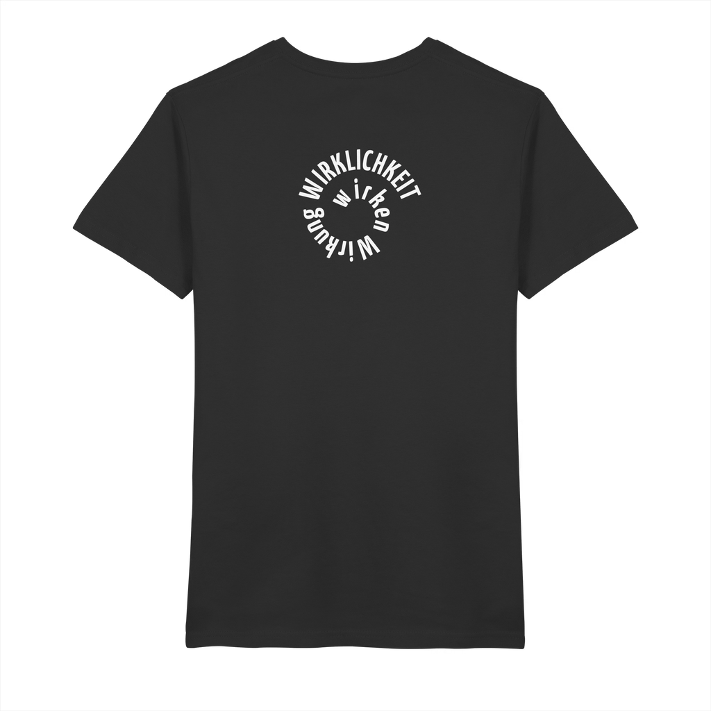 WHITE BACK - Mens Organic V-Neck Shirt