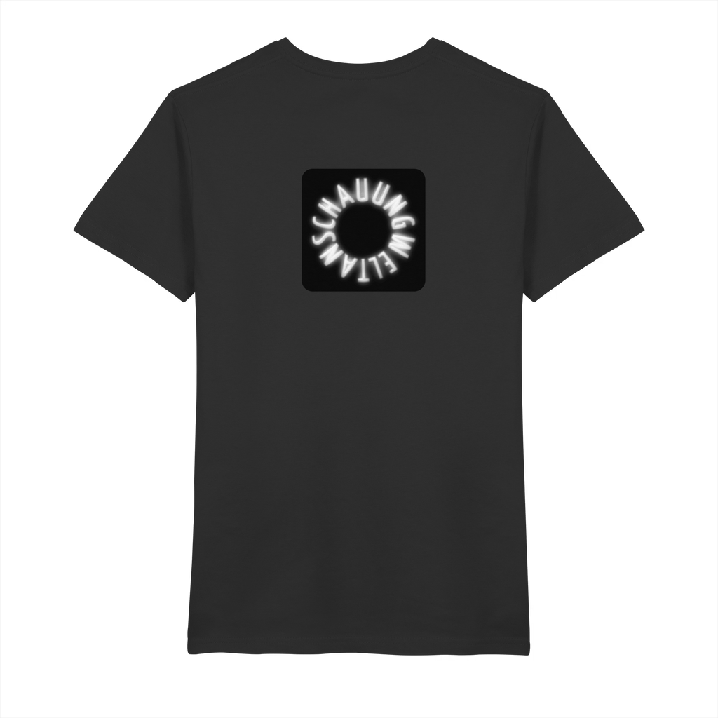 WHITE BACK (K5) - Mens Organic V-Neck Shirt