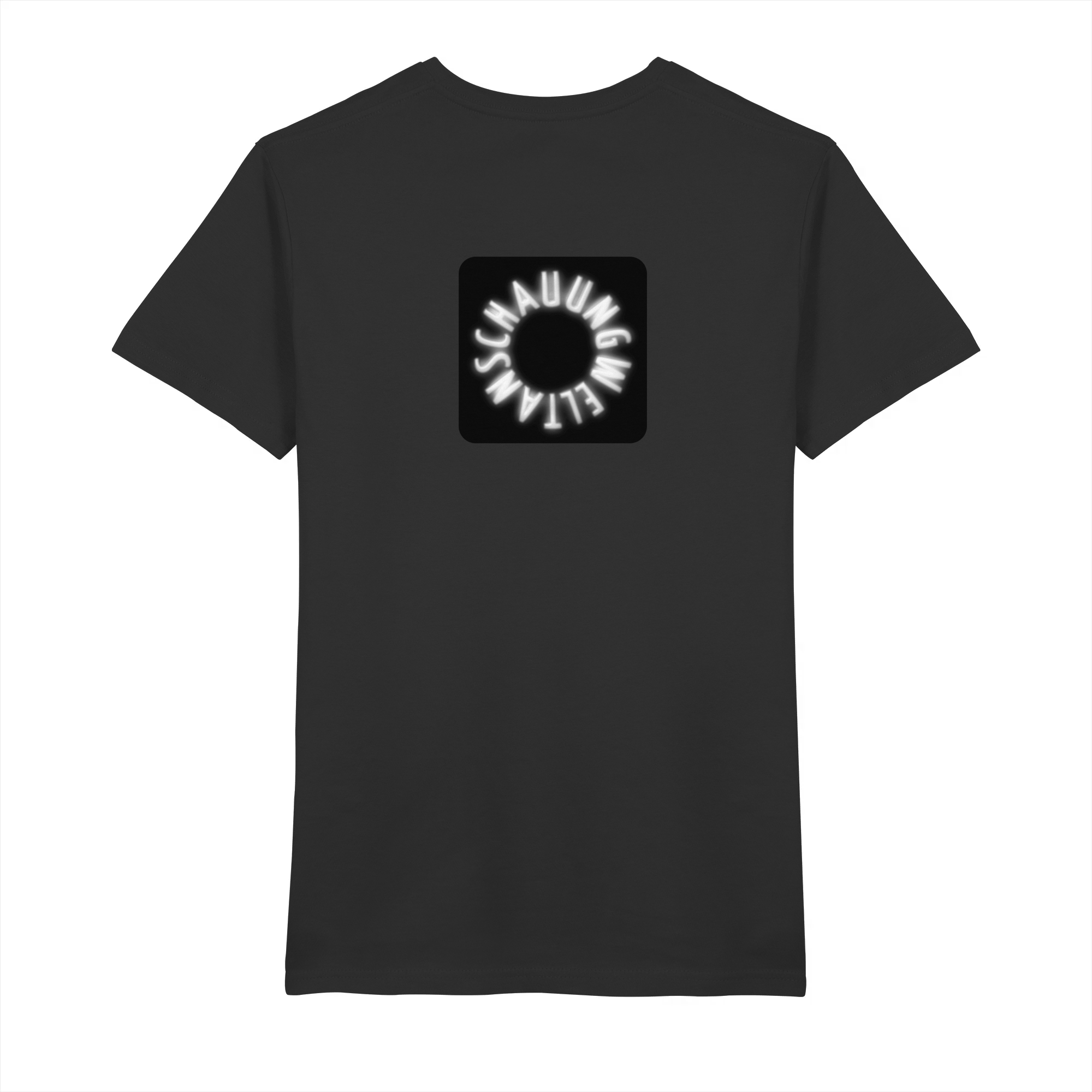 WHITE BACK (K5) - Mens Organic V-Neck Shirt