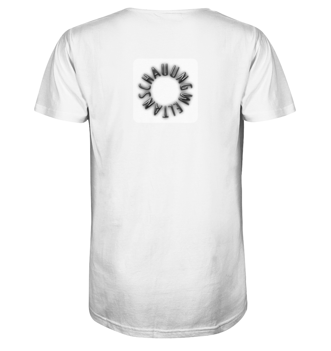 BLACK BACK (K5) - Mens Organic V-Neck Shirt