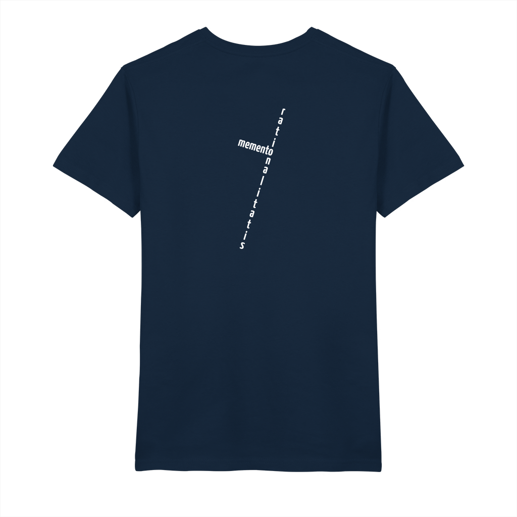 WHITE BACK (K2) - Mens Organic V-Neck Shirt