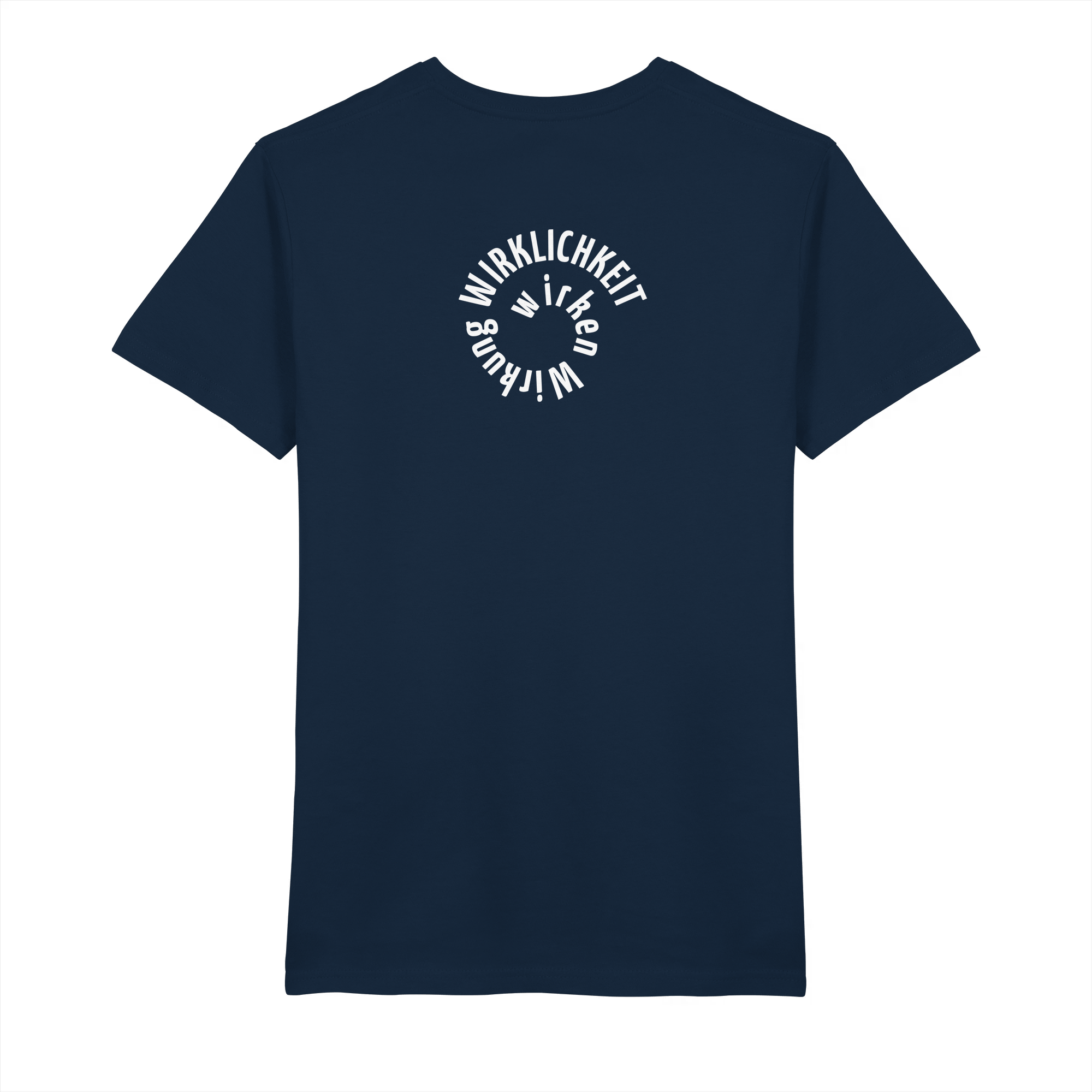 WHITE BACK - Mens Organic V-Neck Shirt