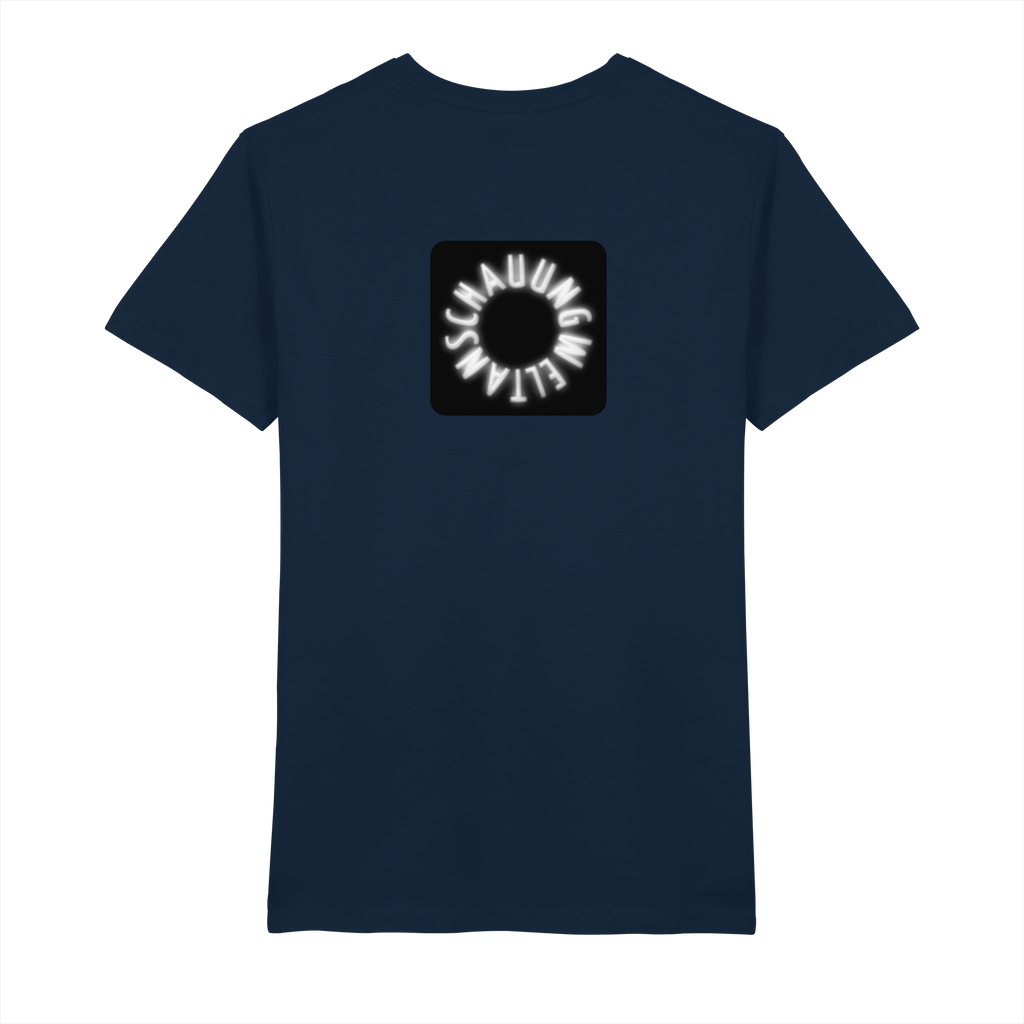 WHITE BACK (K5) - Mens Organic V-Neck Shirt