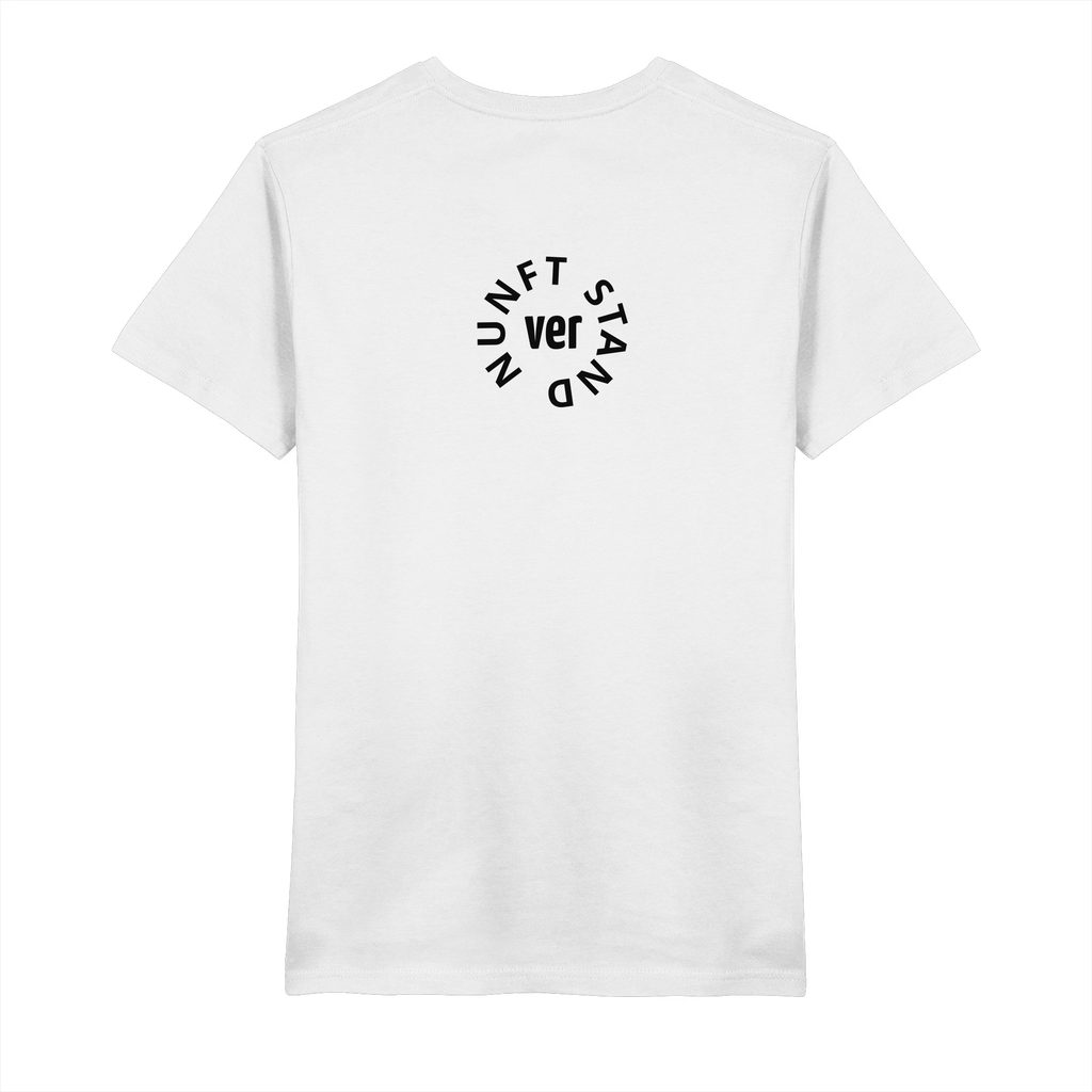 BLACK BACK (K4) - Mens Organic V-Neck Shirt