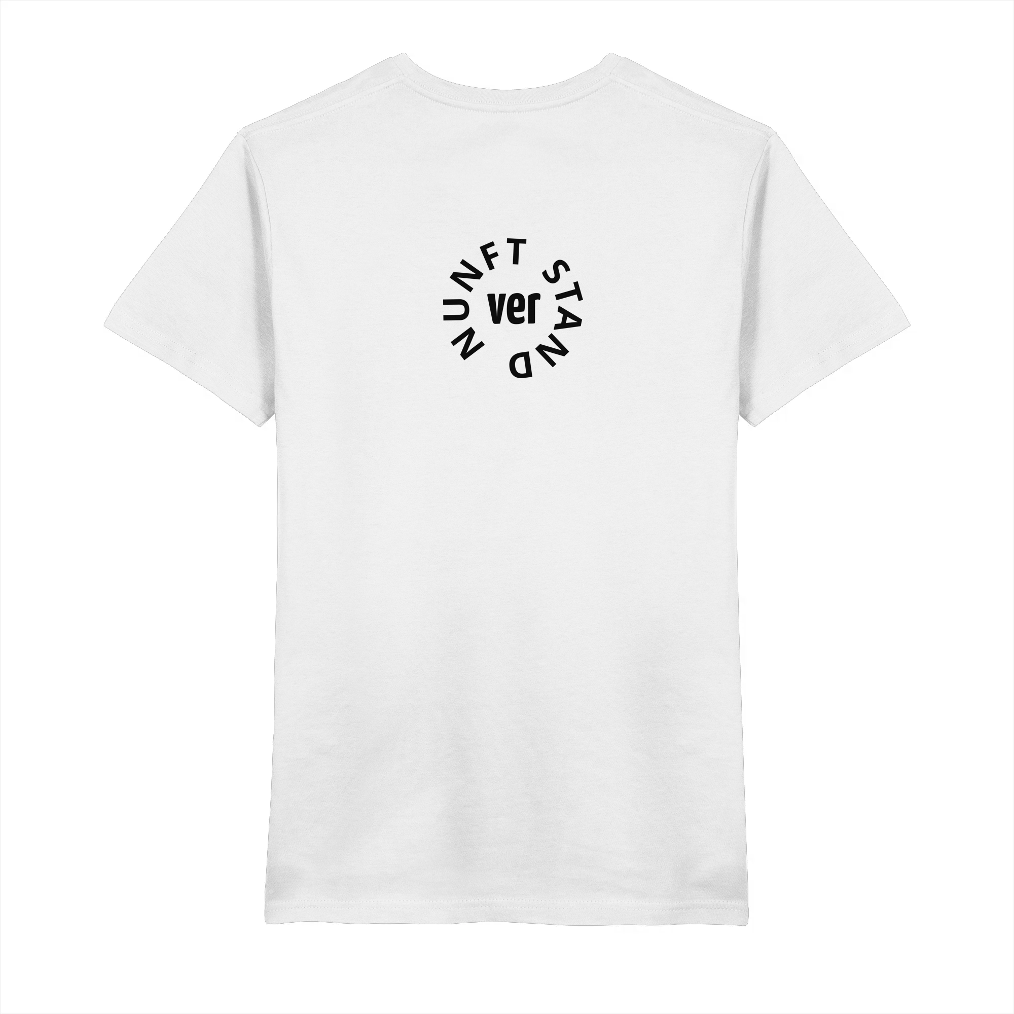 BLACK BACK (K4) - Mens Organic V-Neck Shirt