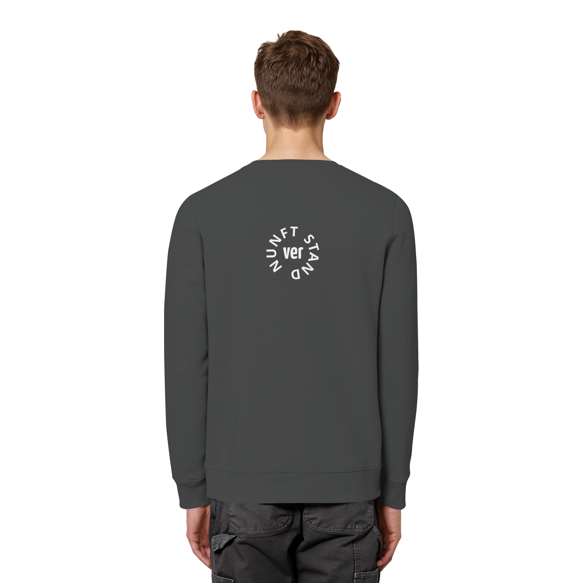 WHITE BACK (K4) - Organic Basic Unisex Sweatshirt
