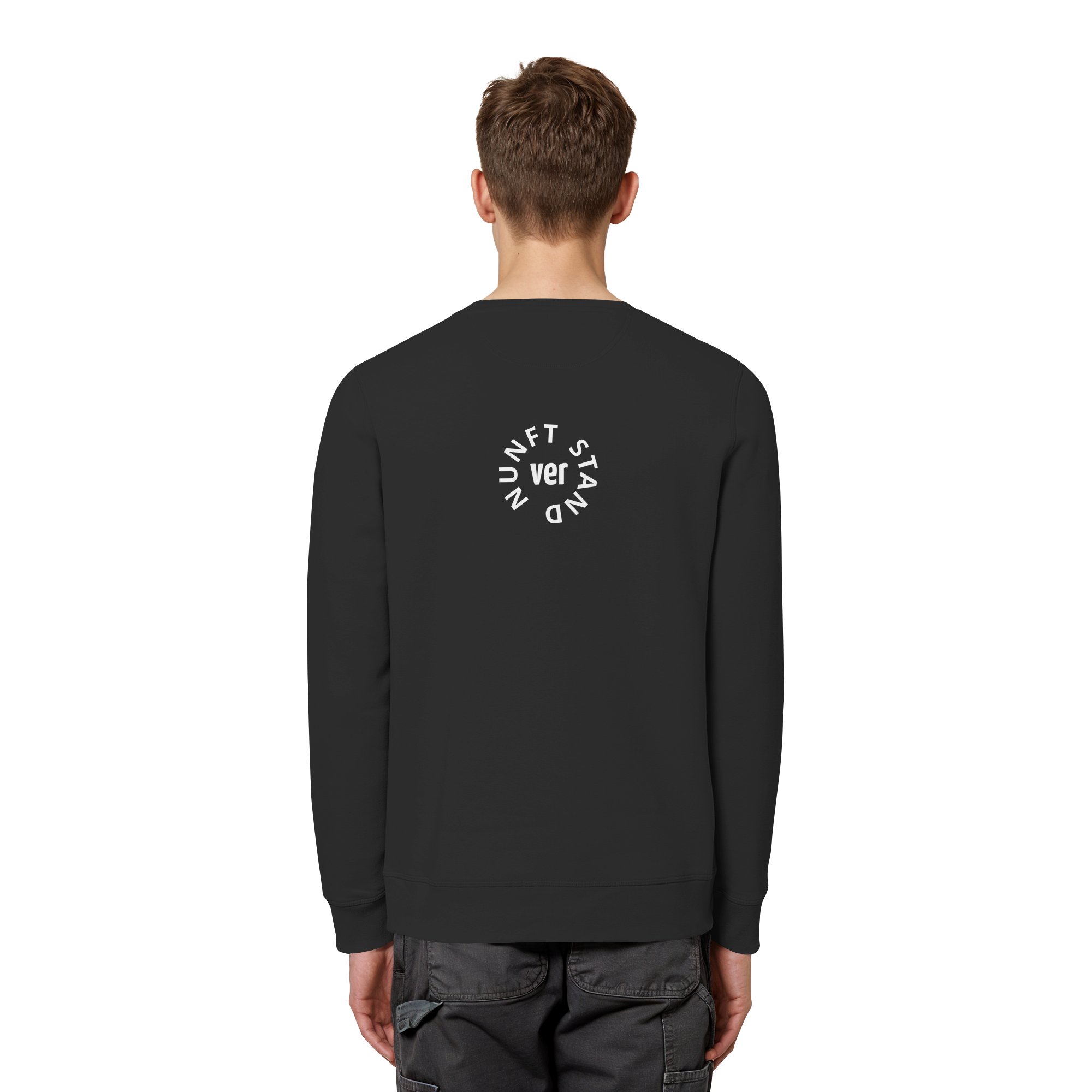 WHITE BACK (K4) - Organic Basic Unisex Sweatshirt