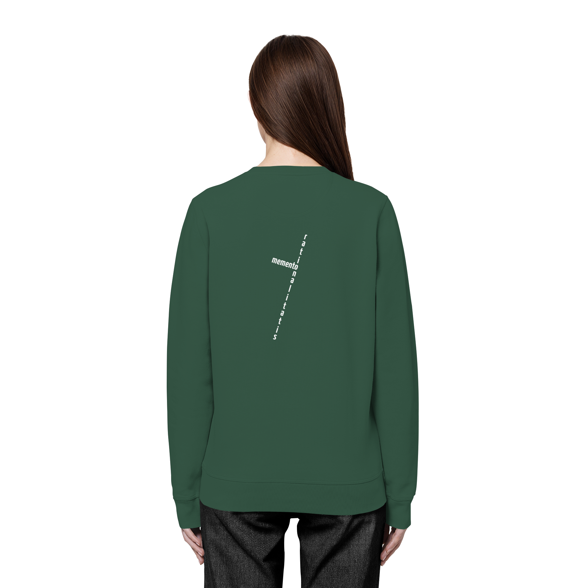 WHITE BACK (K2) - Organic Basic Unisex Sweatshirt