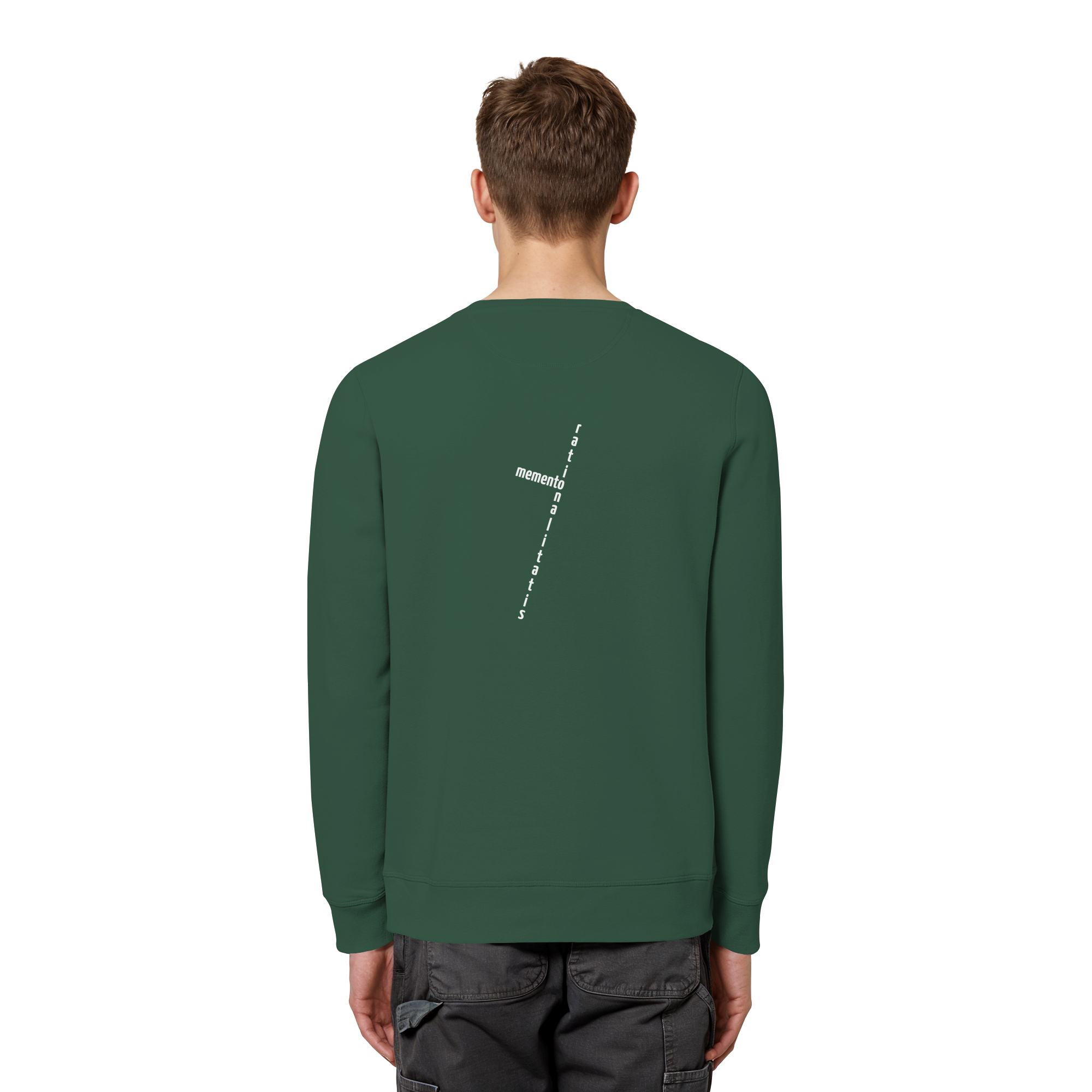 WHITE BACK (K2) - Organic Basic Unisex Sweatshirt