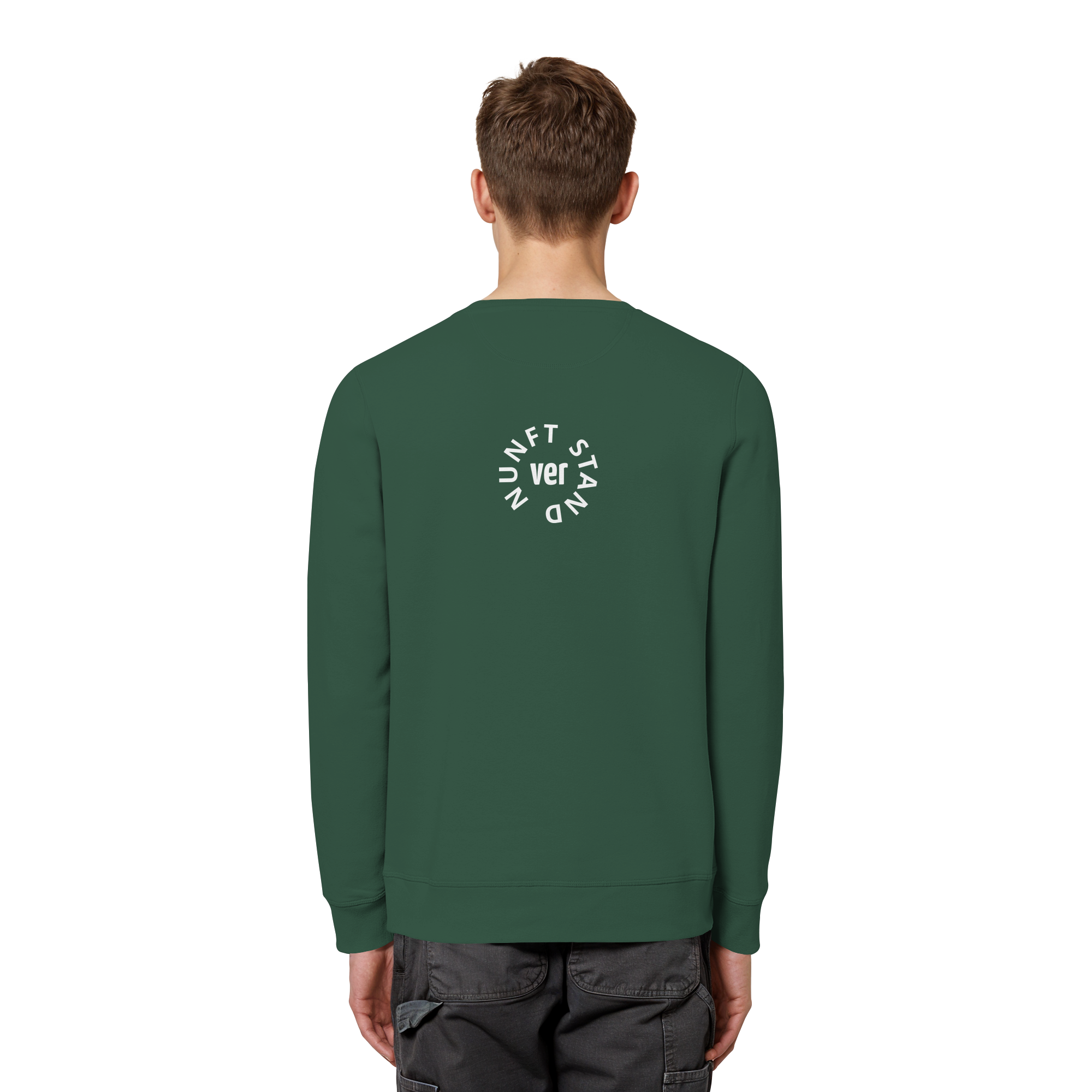 WHITE BACK (K4) - Organic Basic Unisex Sweatshirt