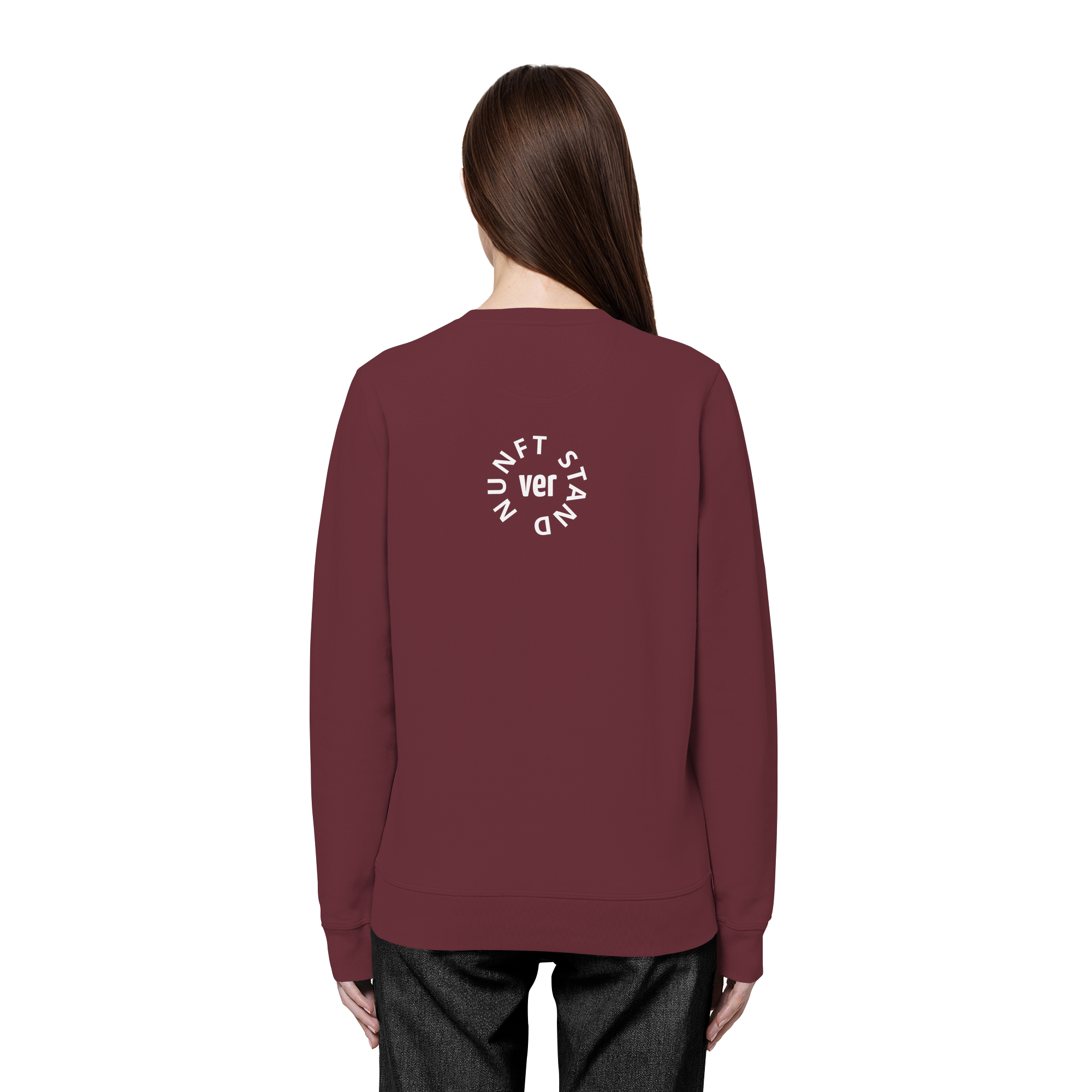 WHITE BACK (K4) - Organic Basic Unisex Sweatshirt