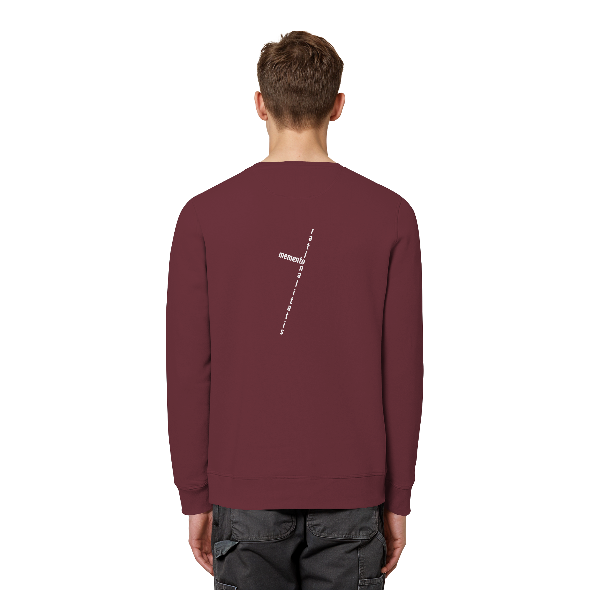WHITE BACK (K2) - Organic Basic Unisex Sweatshirt