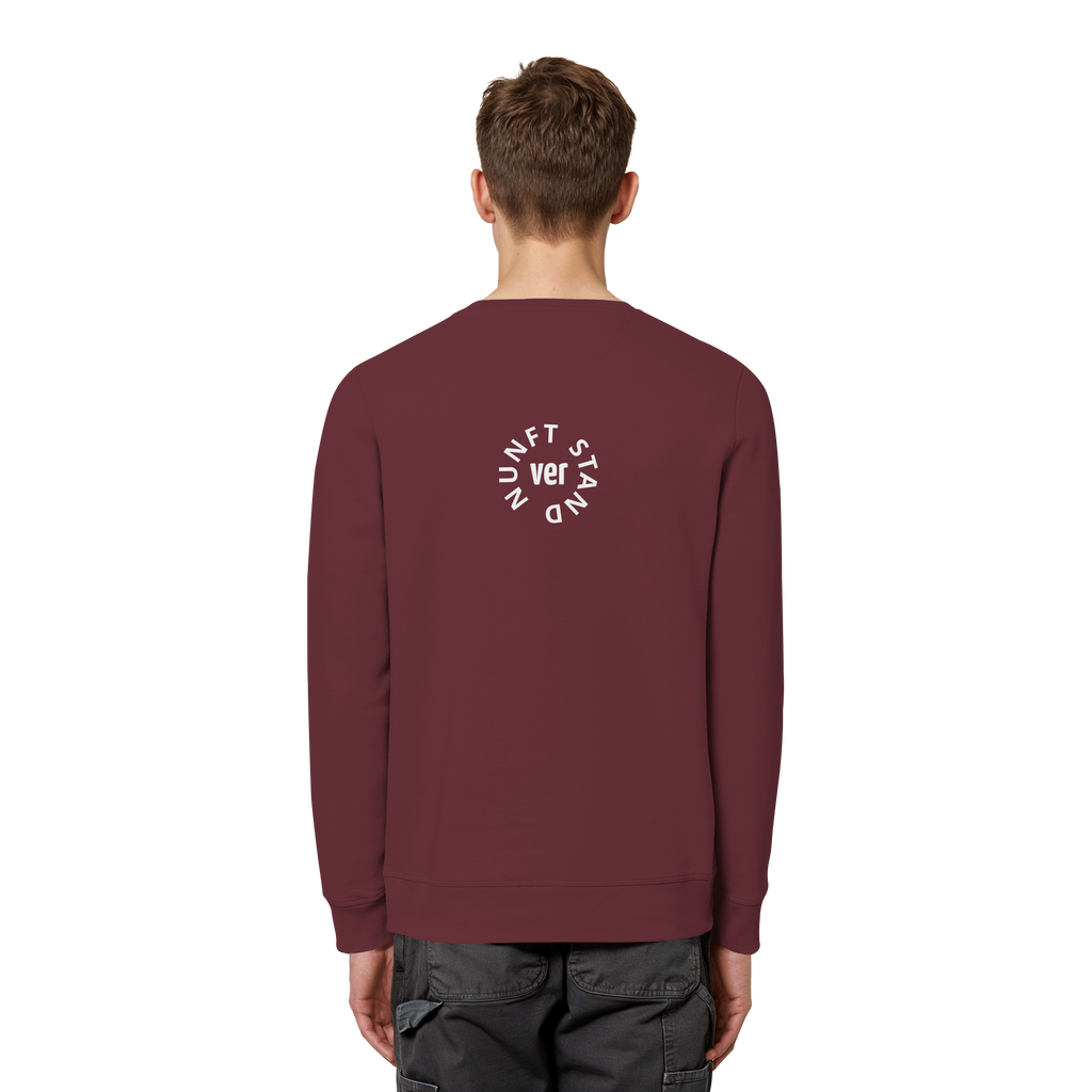 WHITE BACK (K4) - Organic Basic Unisex Sweatshirt