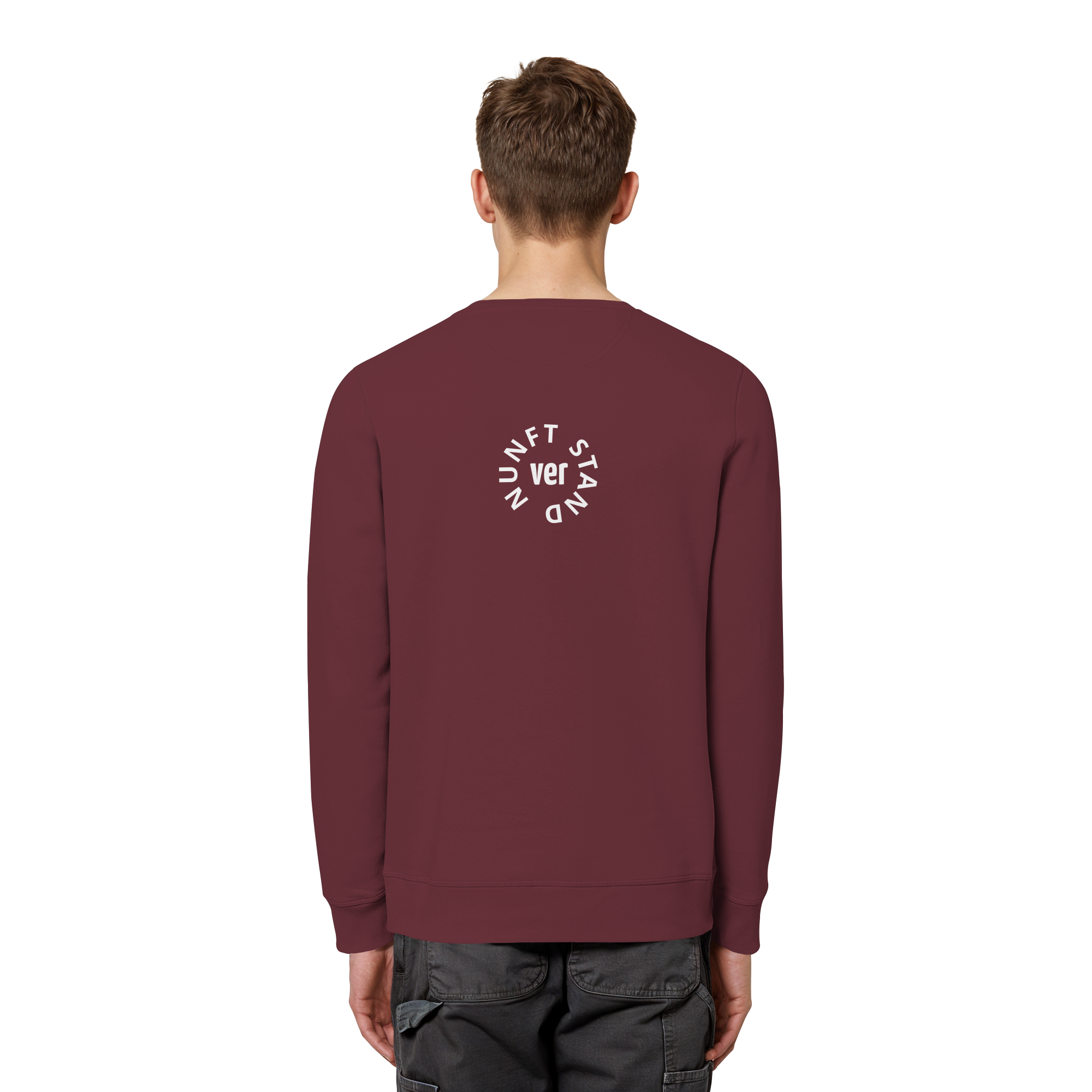 WHITE BACK (K4) - Organic Basic Unisex Sweatshirt