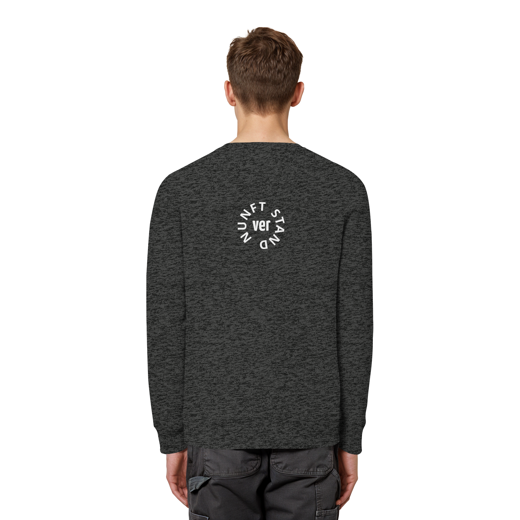 WHITE BACK (K4) - Organic Basic Unisex Sweatshirt