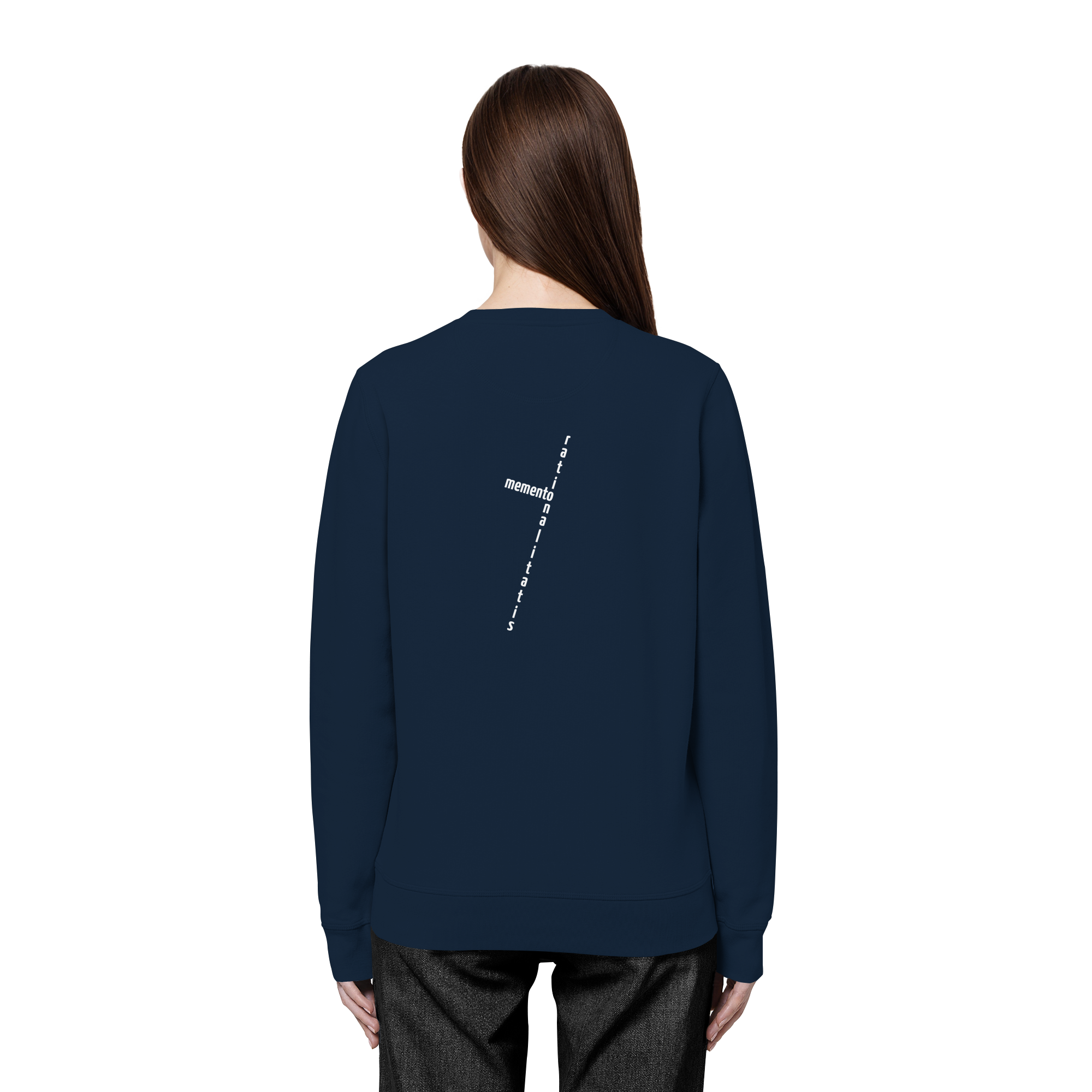 WHITE BACK (K2) - Organic Basic Unisex Sweatshirt