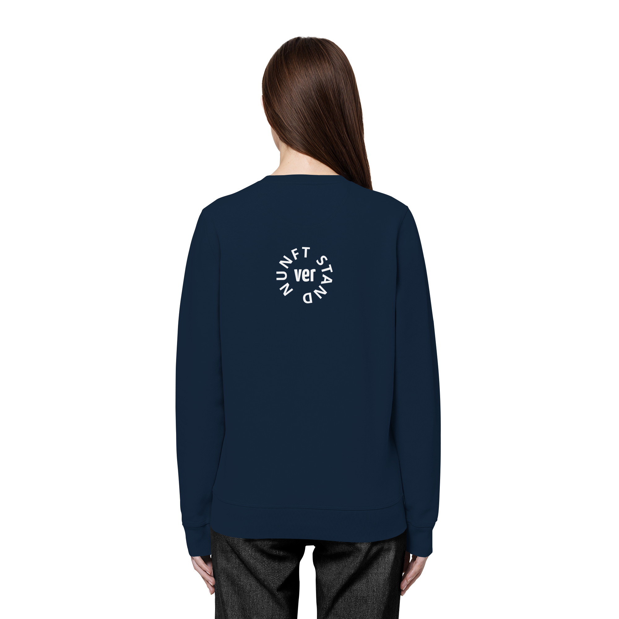WHITE BACK (K4) - Organic Basic Unisex Sweatshirt