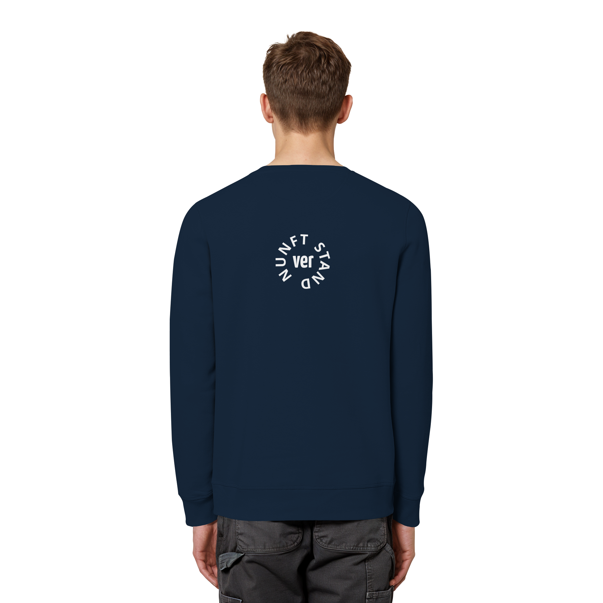 WHITE BACK (K4) - Organic Basic Unisex Sweatshirt