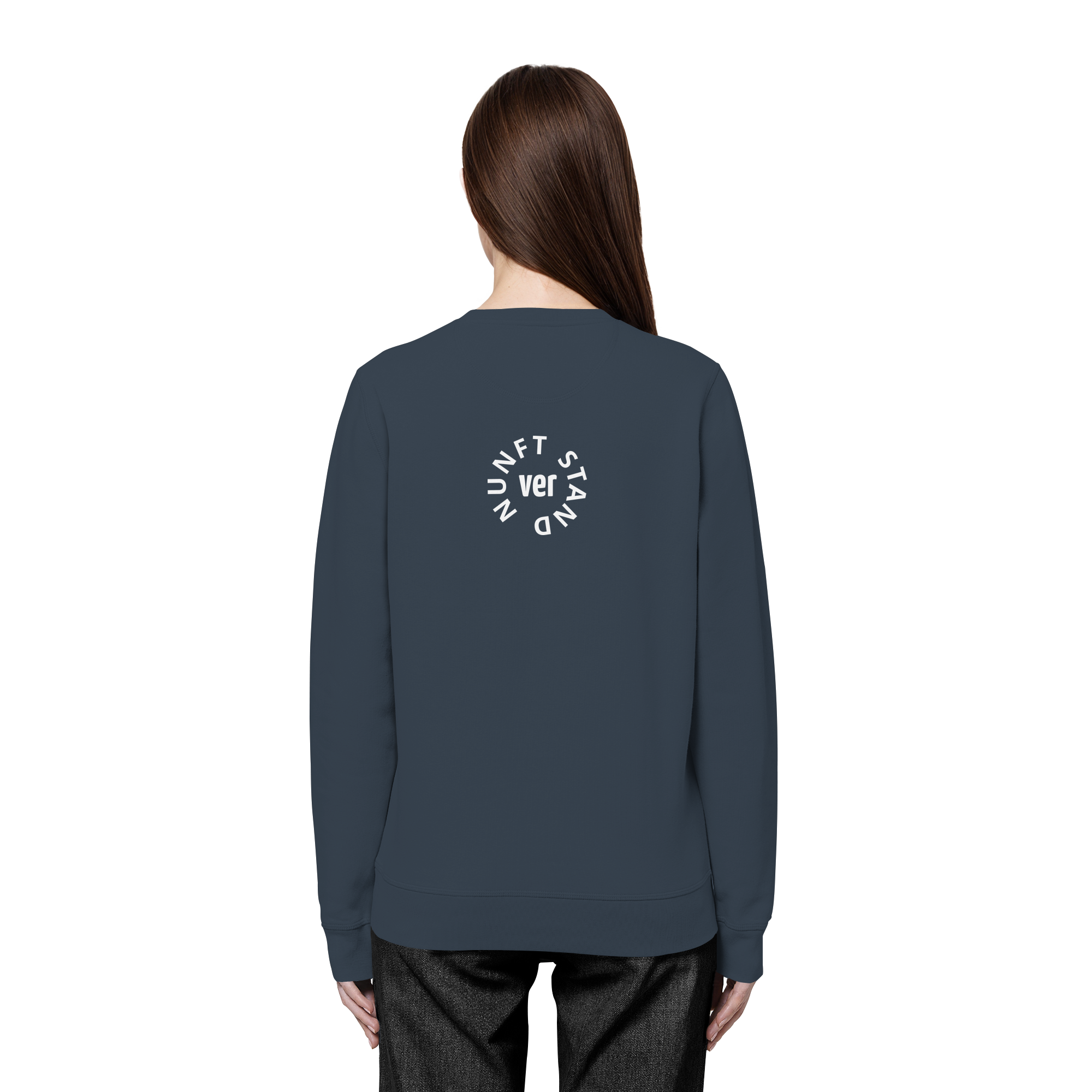 WHITE BACK (K4) - Organic Basic Unisex Sweatshirt