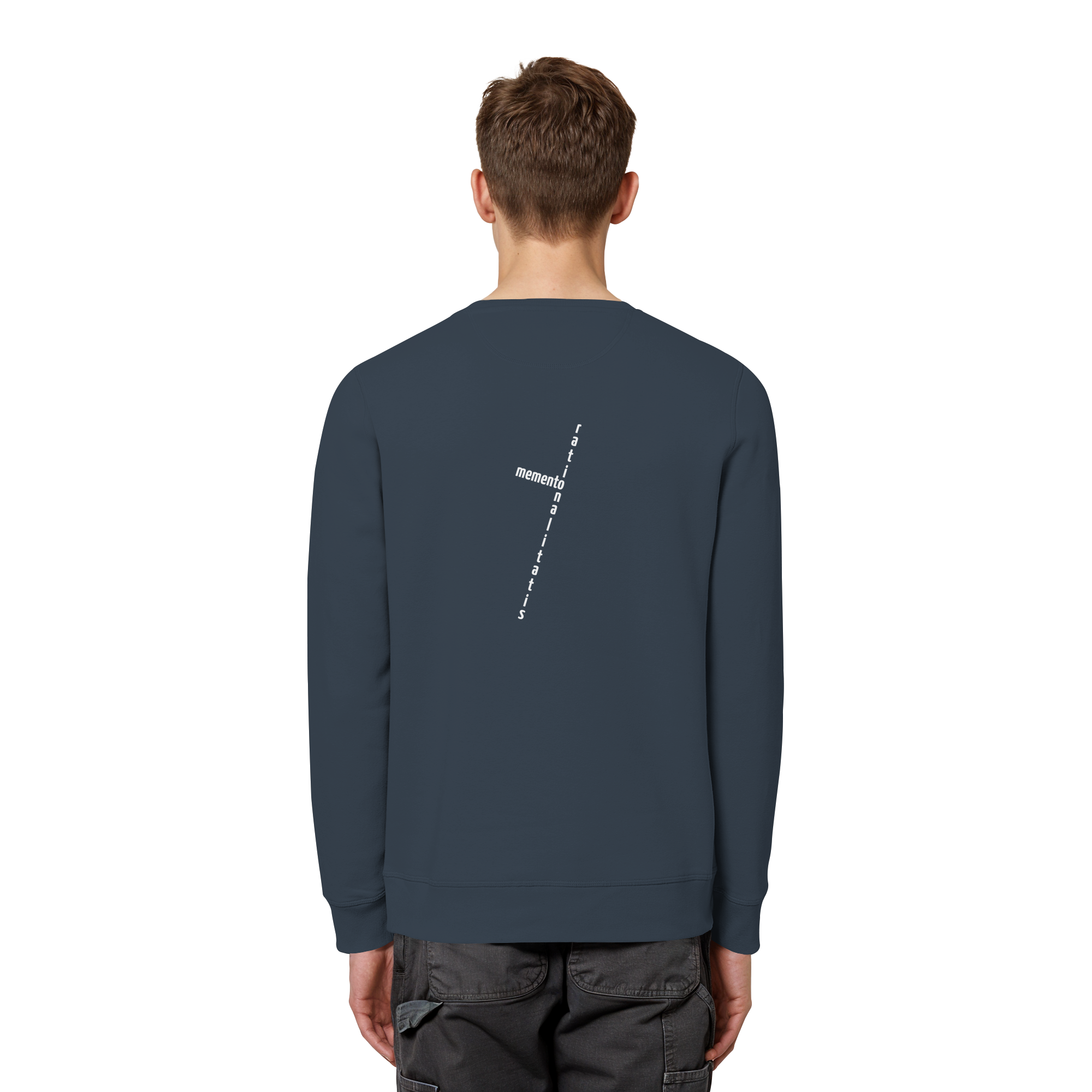 WHITE BACK (K2) - Organic Basic Unisex Sweatshirt