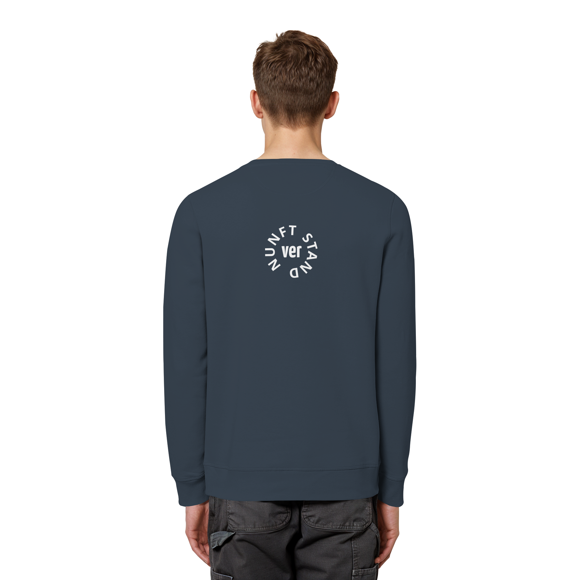 WHITE BACK (K4) - Organic Basic Unisex Sweatshirt