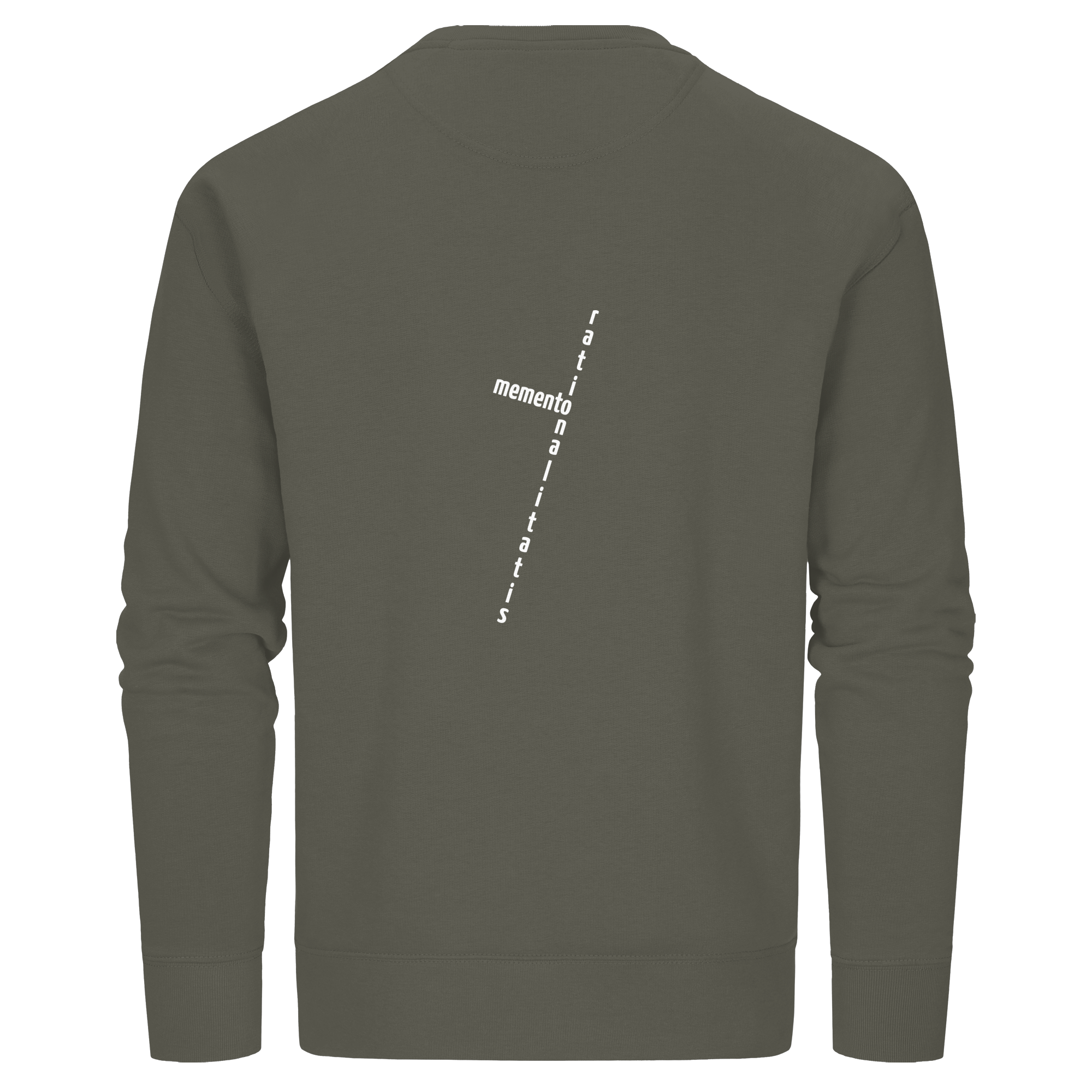 WHITE BACK (K2) - Organic Basic Unisex Sweatshirt