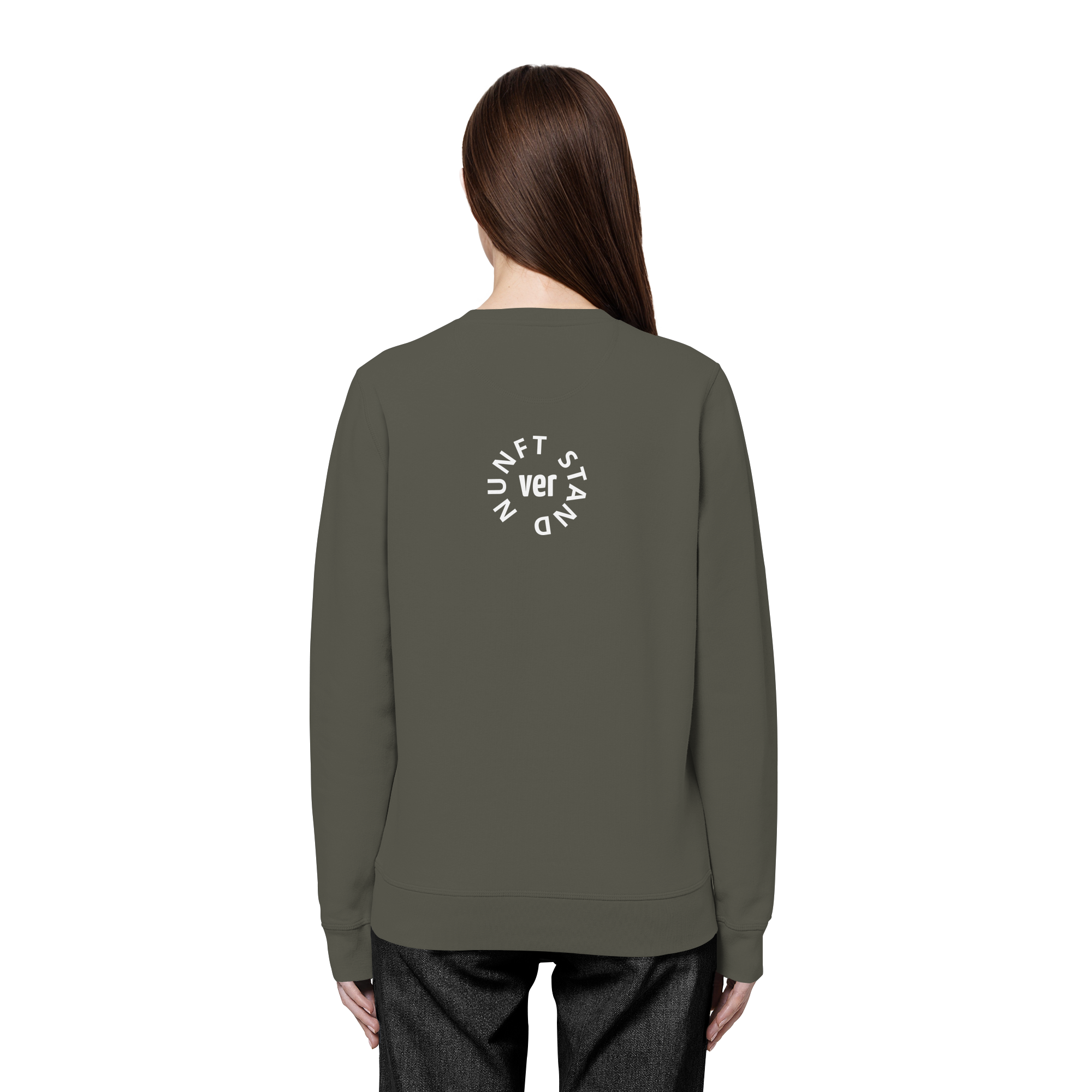 WHITE BACK (K4) - Organic Basic Unisex Sweatshirt