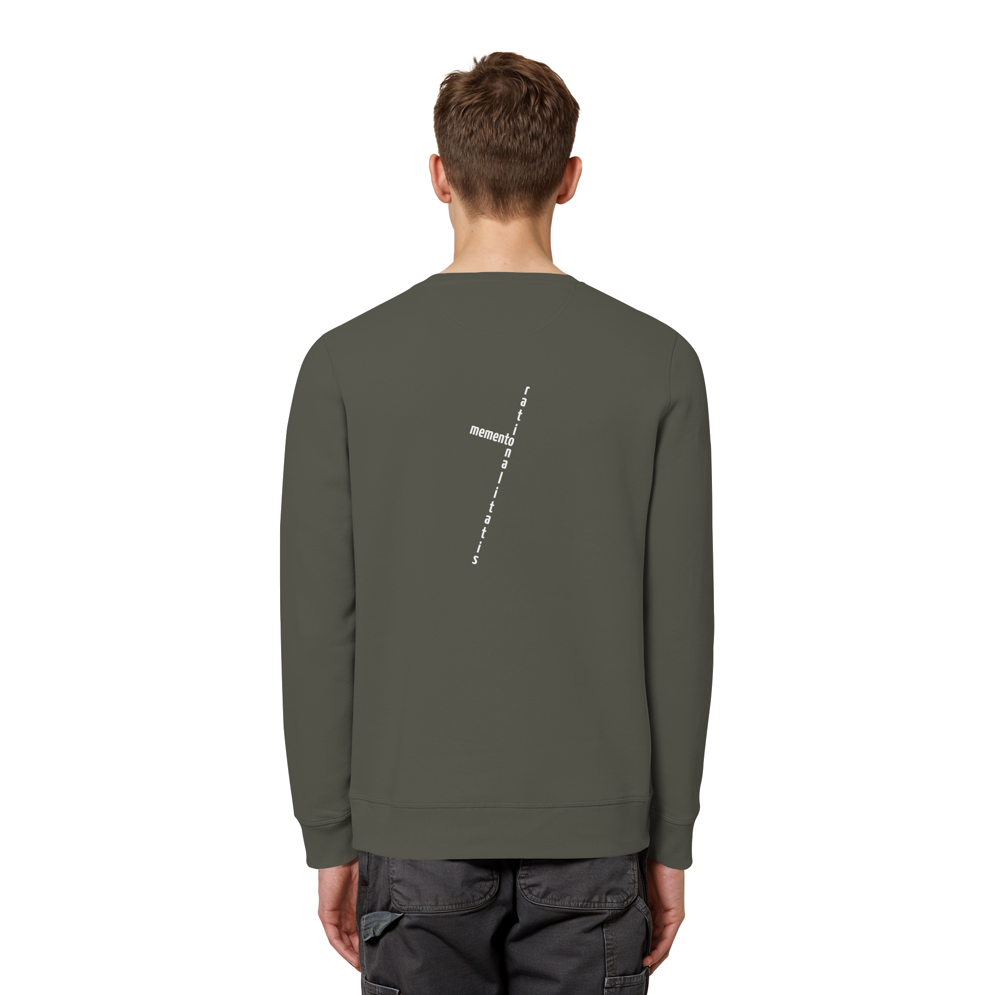 WHITE BACK (K2) - Organic Basic Unisex Sweatshirt