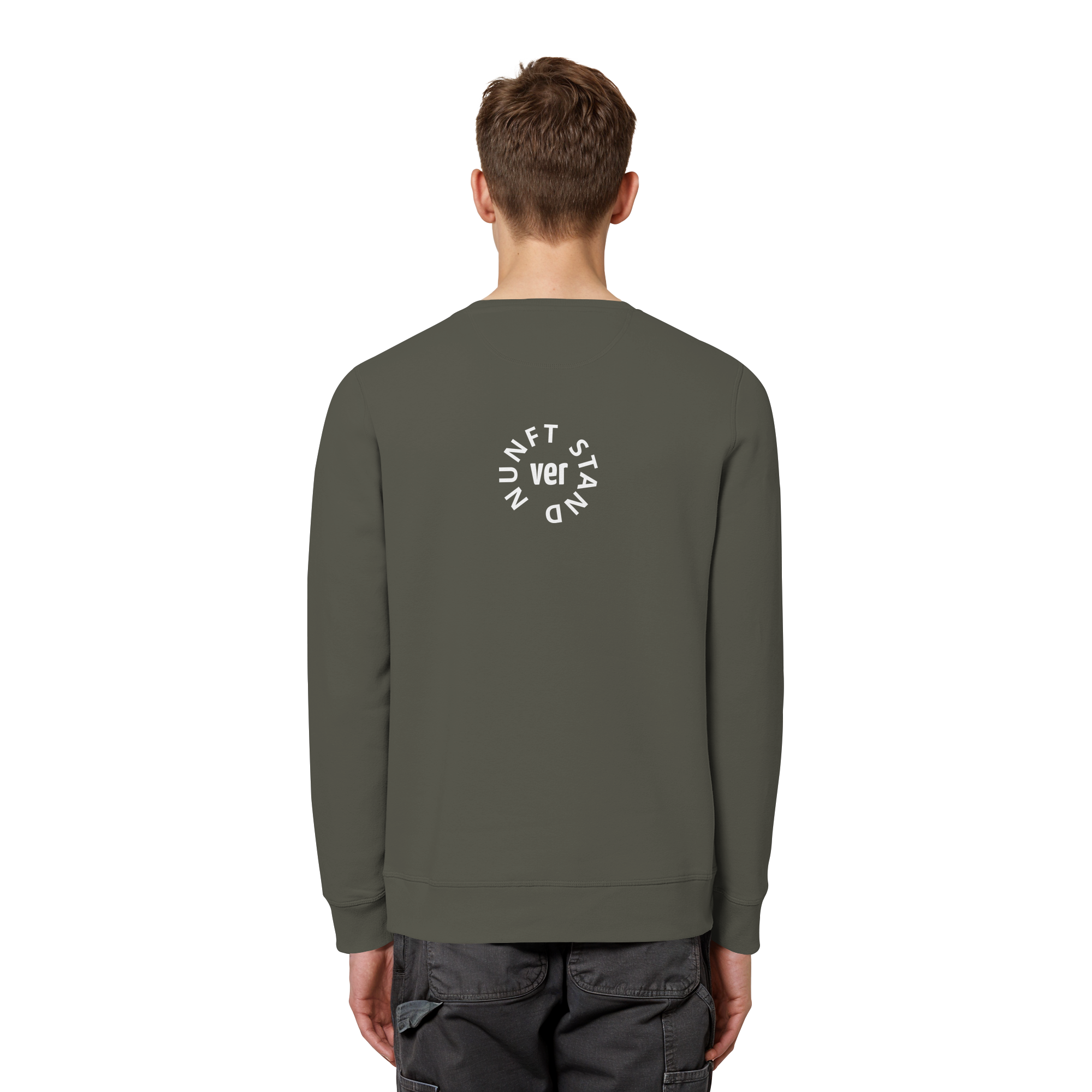 WHITE BACK (K4) - Organic Basic Unisex Sweatshirt