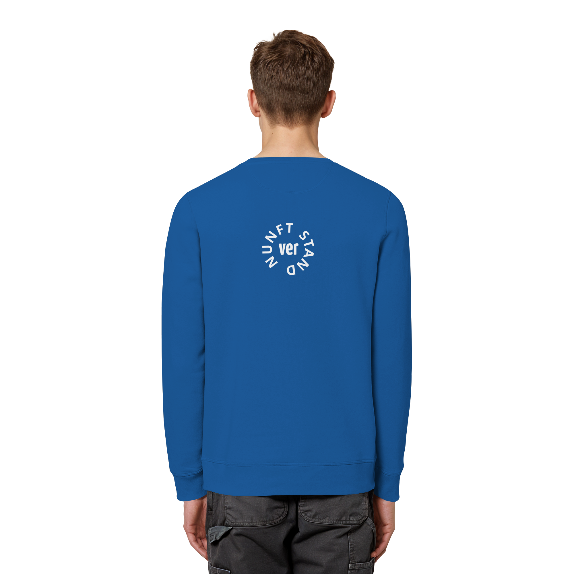 WHITE BACK (K4) - Organic Basic Unisex Sweatshirt