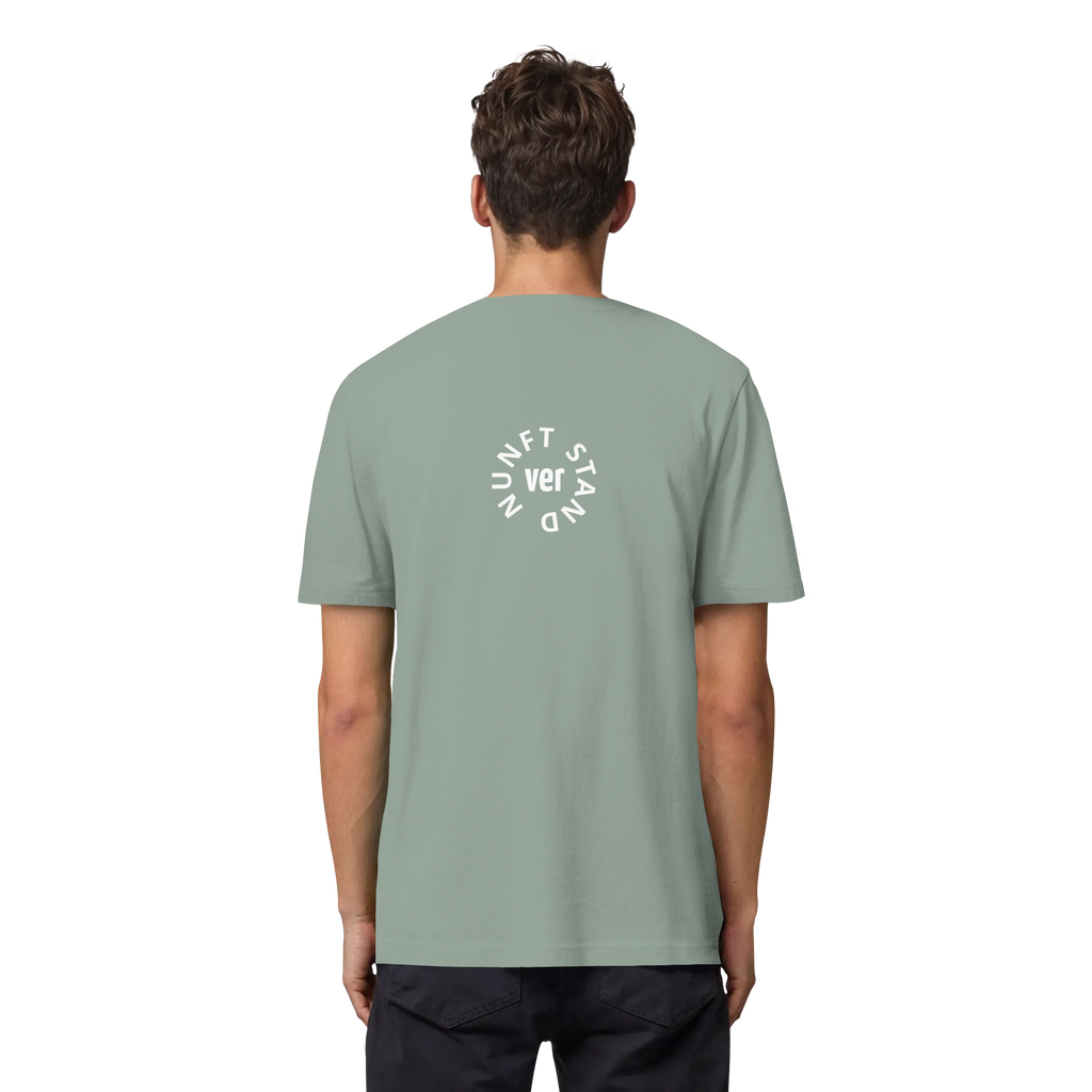 WHITE BACK (K4) - Organic Heavy T-Shirt