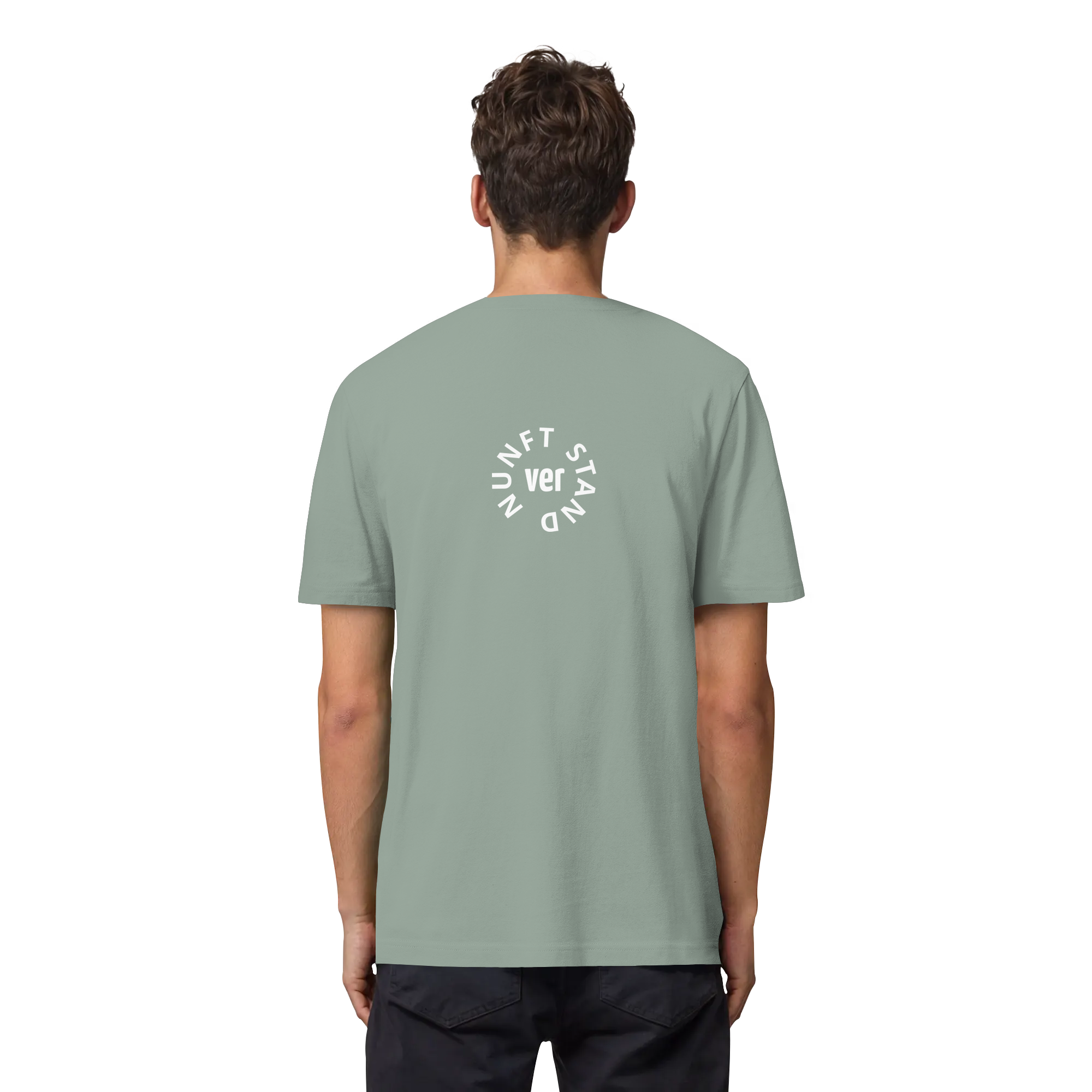 WHITE BACK (K4) - Organic Heavy T-Shirt