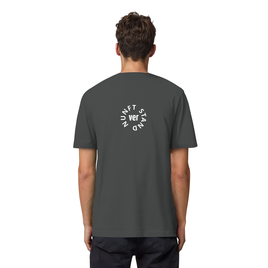 WHITE BACK (K4) - Organic Heavy T-Shirt