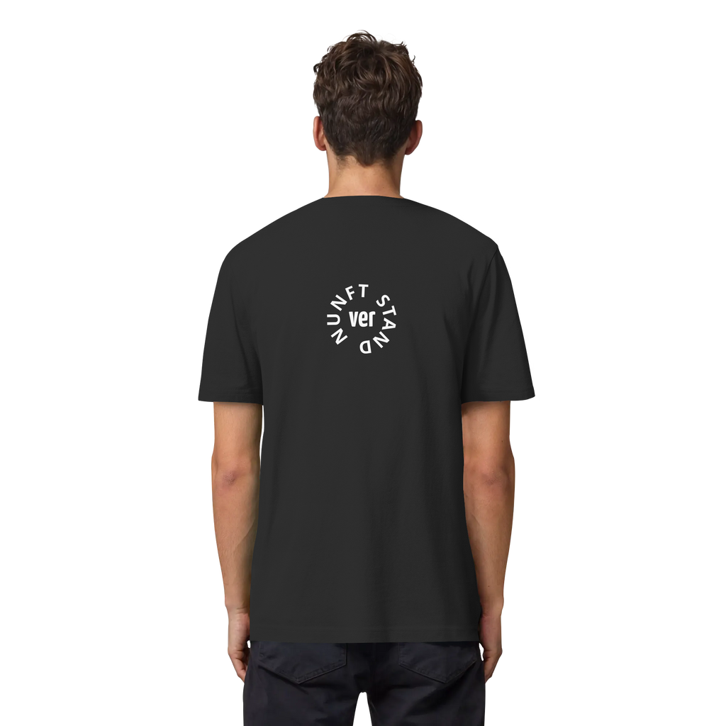 WHITE BACK (K4) - Organic Heavy T-Shirt