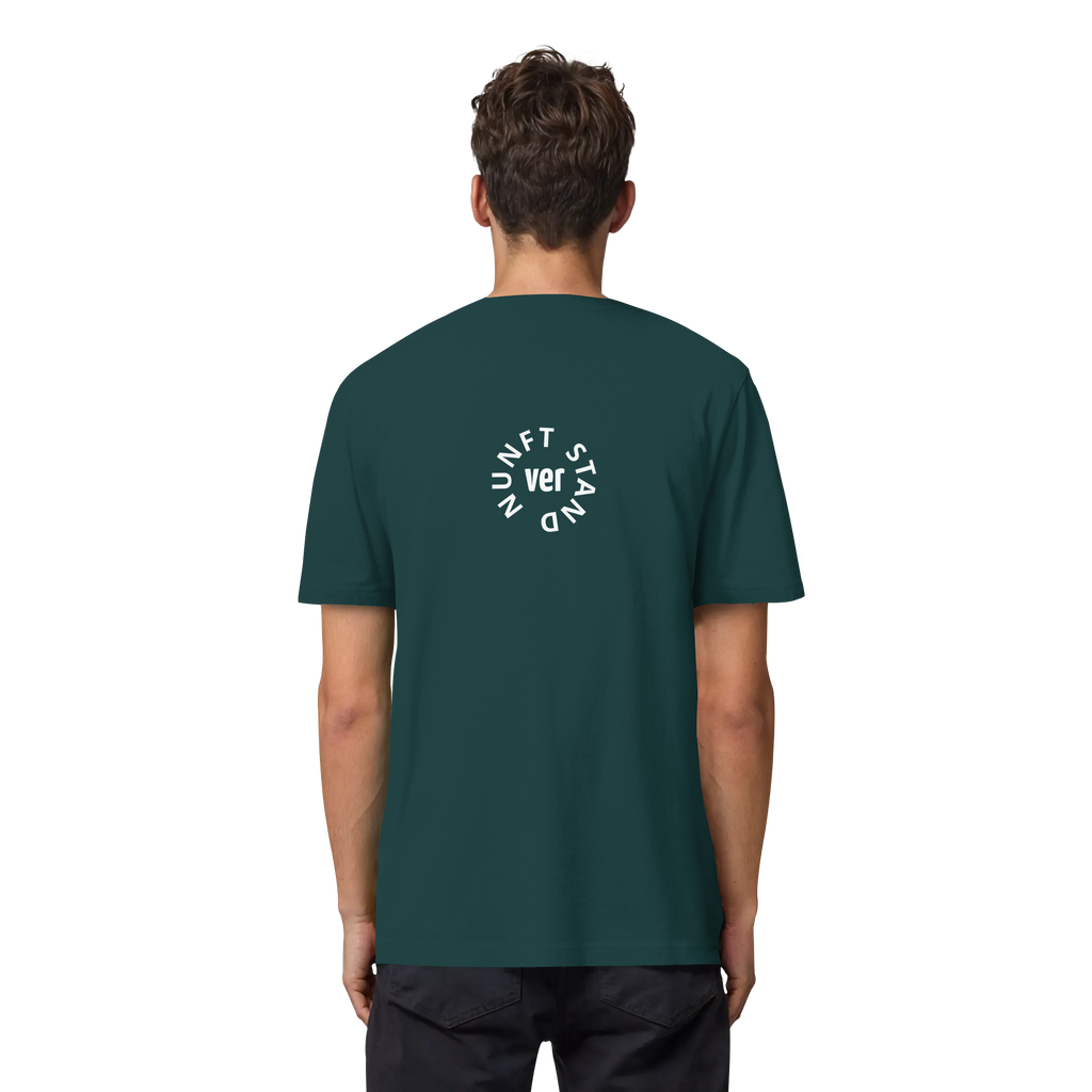 WHITE BACK (K4) - Organic Heavy T-Shirt