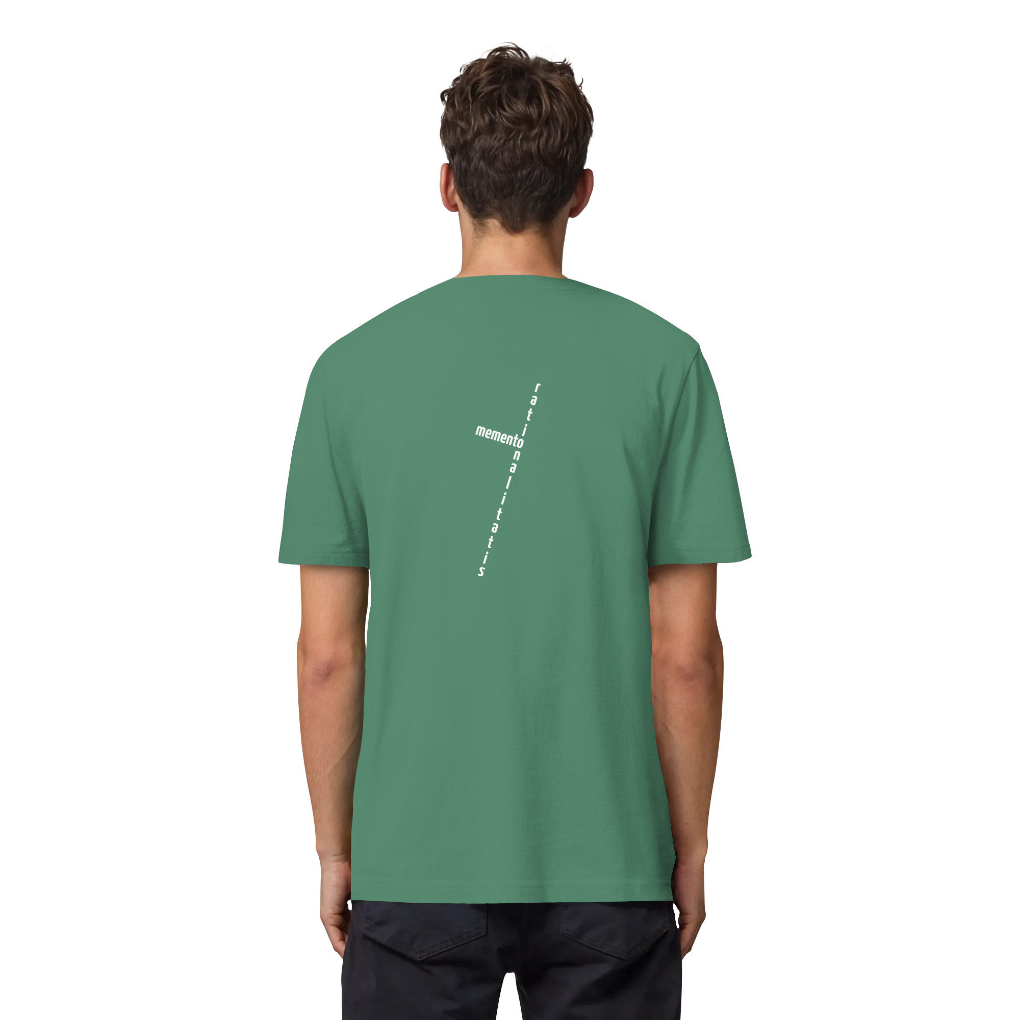 WHITE BACK (K2) - Organic Heavy T-Shirt