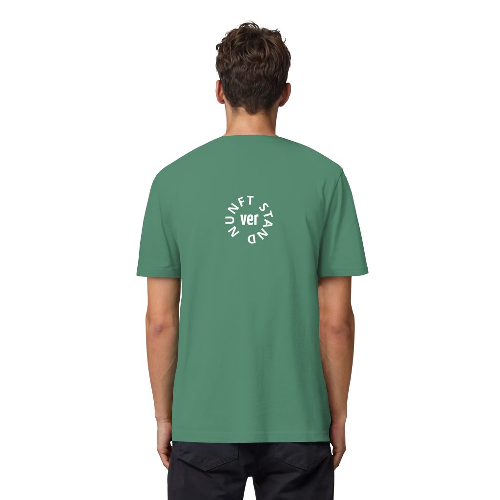 WHITE BACK (K4) - Organic Heavy T-Shirt