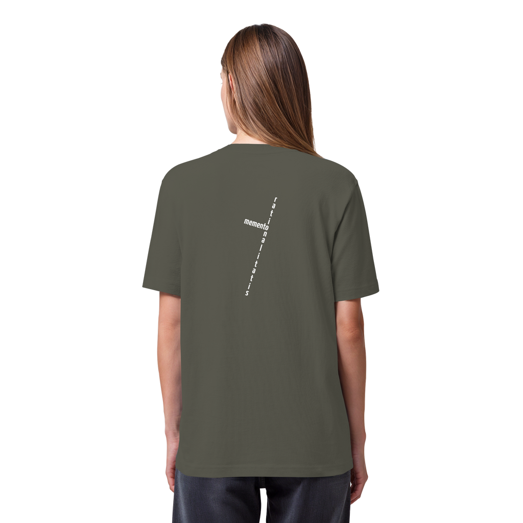 WHITE BACK (K2) - Organic Heavy T-Shirt