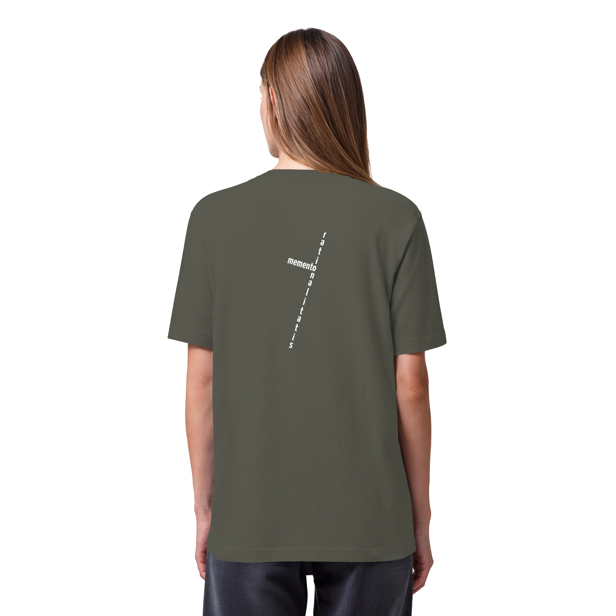 WHITE BACK (K2) - Organic Heavy T-Shirt