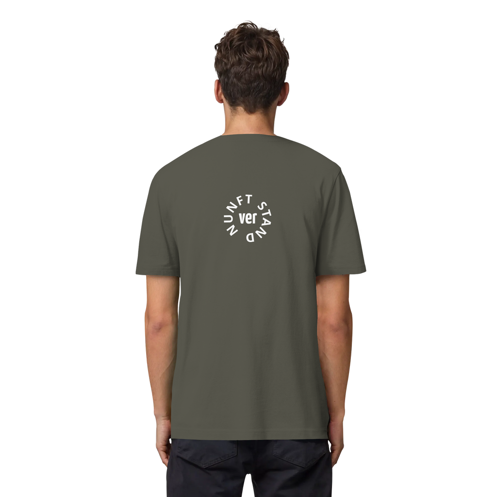 WHITE BACK (K4) - Organic Heavy T-Shirt