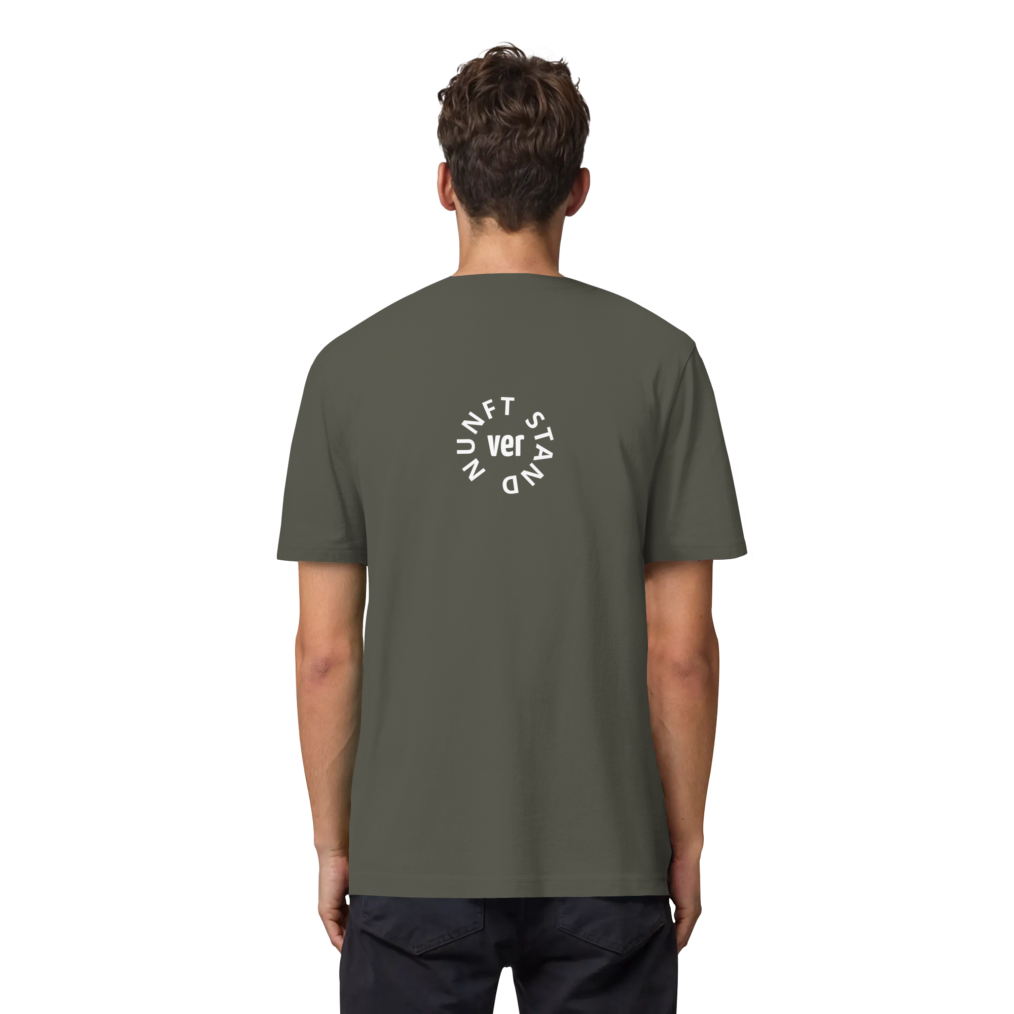 WHITE BACK (K4) - Organic Heavy T-Shirt