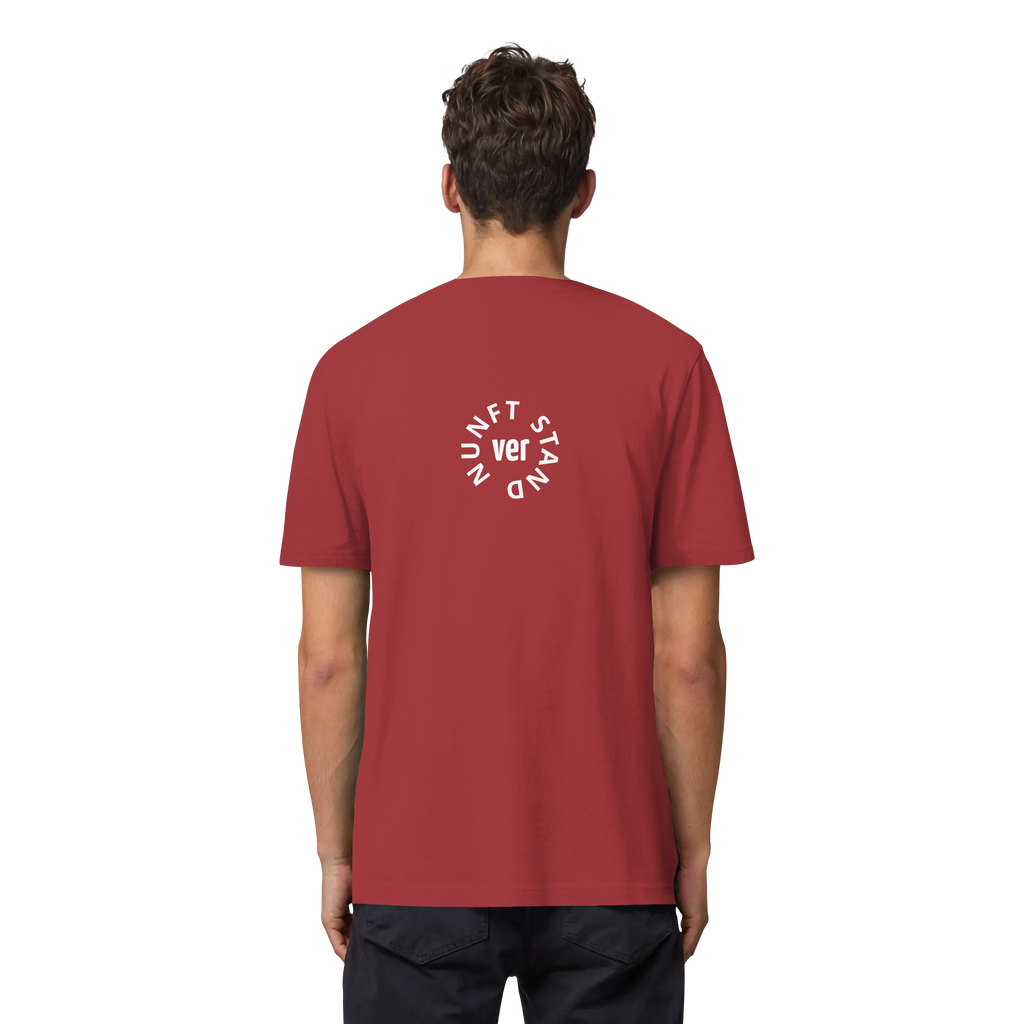 WHITE BACK (K4) - Organic Heavy T-Shirt