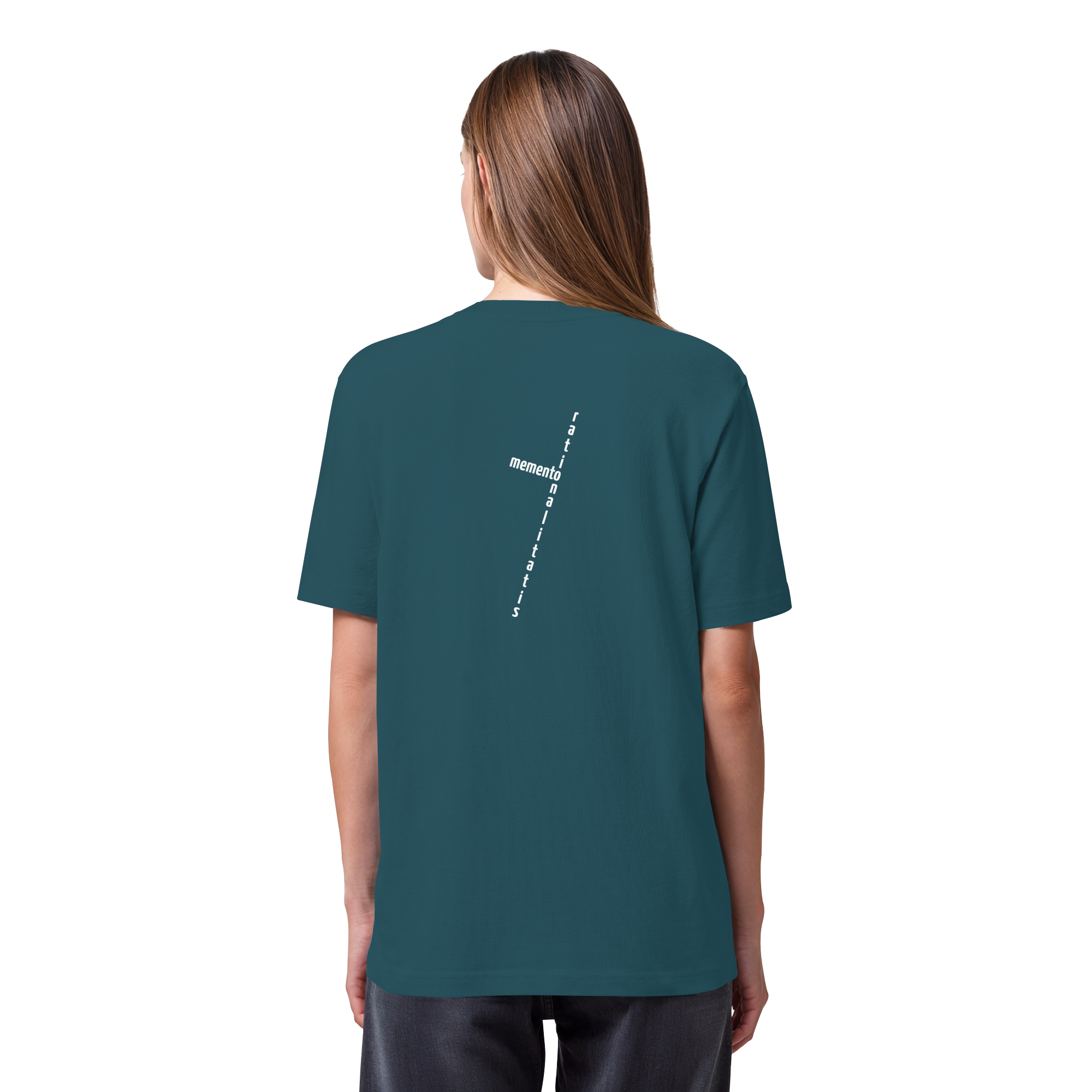 WHITE BACK (K2) - Organic Heavy T-Shirt